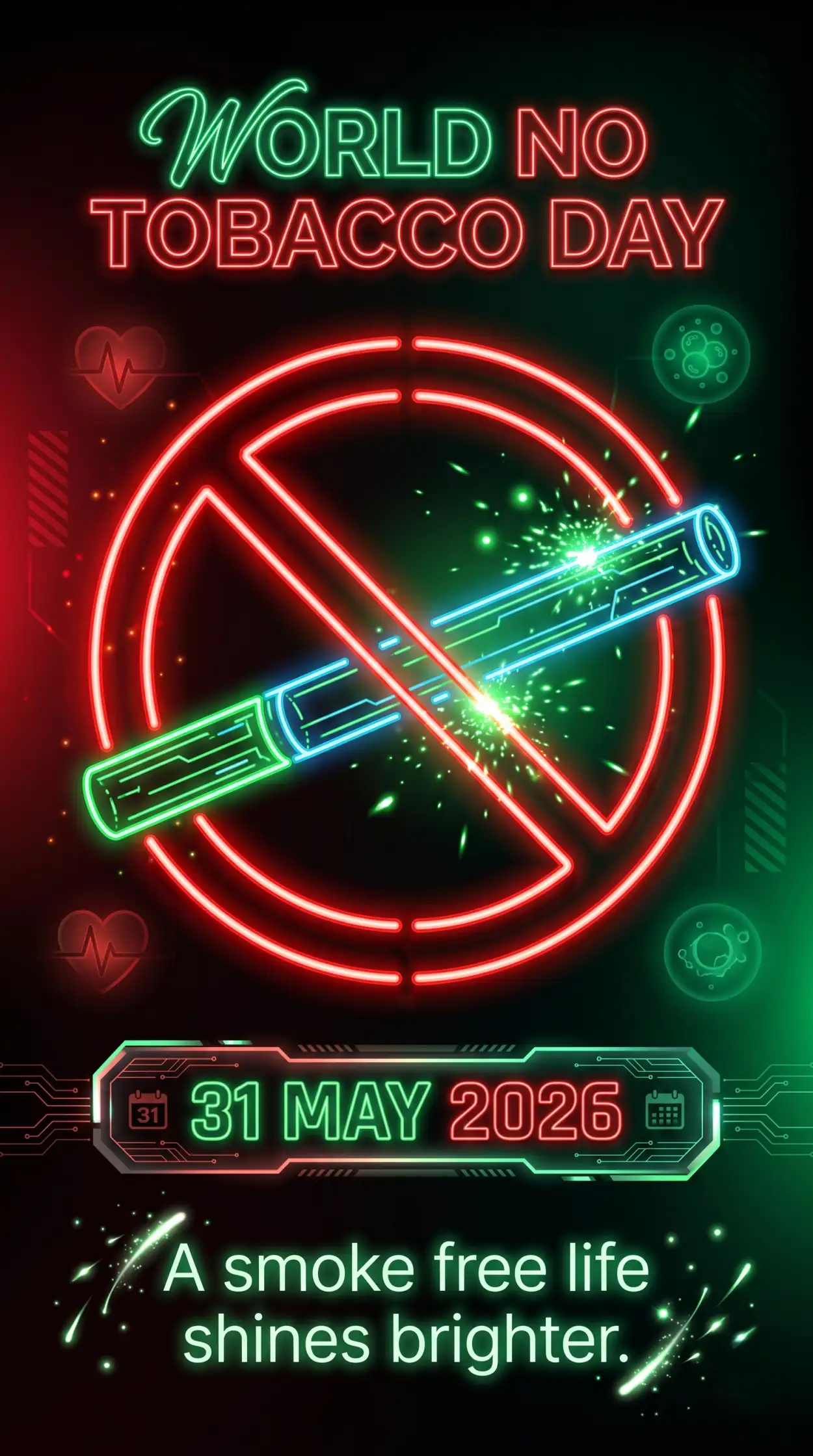 Free Download World No Tobacco Day 2026 Anti Tobacco Message - High Quality World No Tobacco Day 2026 Image