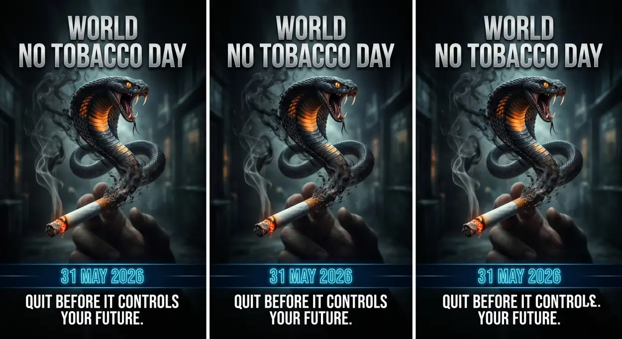 Free Download World No Tobacco Day 2026 Cigarette Awareness Graphics - High Quality World No Tobacco Day 2026 Image