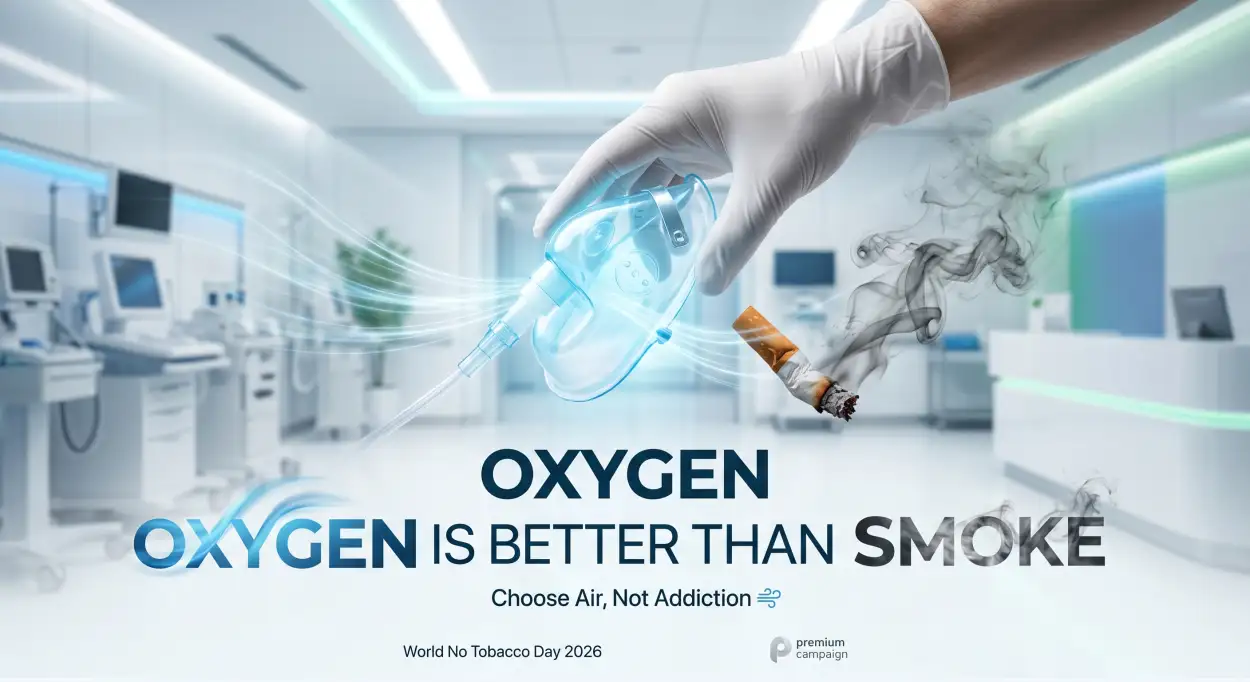 Free Download World No Tobacco Day 2026 Linkedin Awareness Post - High Quality World No Tobacco Day 2026 Image