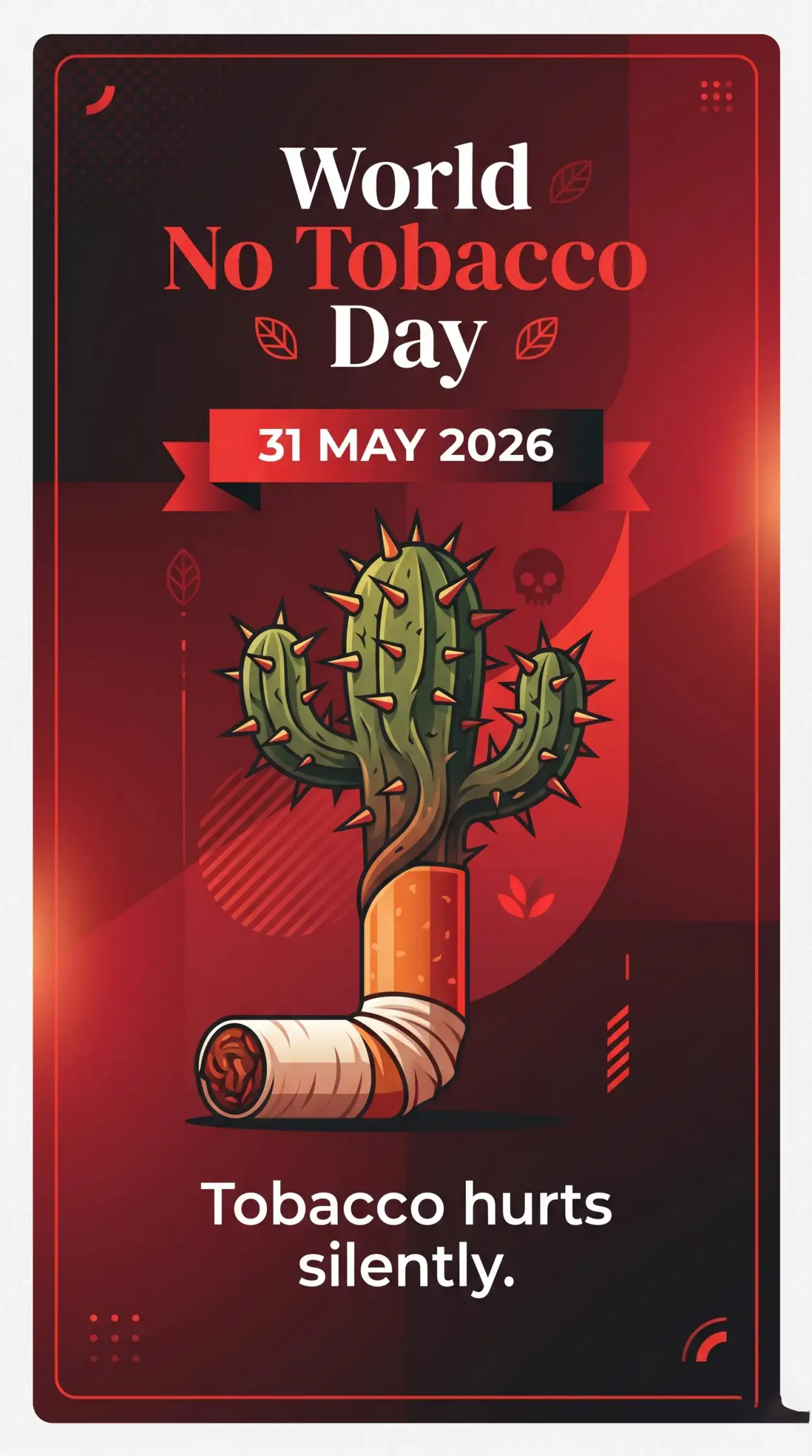 Free Download World No Tobacco Day 2026 Pinterest Pin Ideas - High Quality World No Tobacco Day 2026 Image