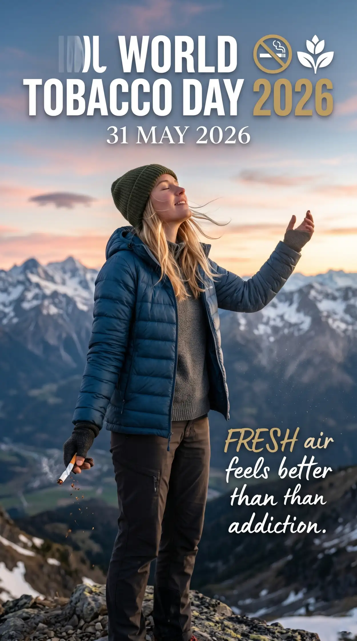 Free Download World No Tobacco Day 2026 Smoke Free Life Quotes - High Quality World No Tobacco Day 2026 Image