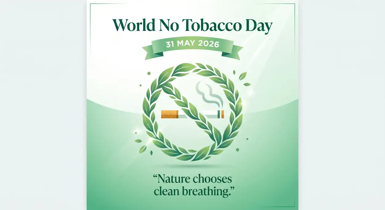 Free Download World No Tobacco Day 2026 Tobacco Awareness Quotes - High Quality World No Tobacco Day 2026 Image