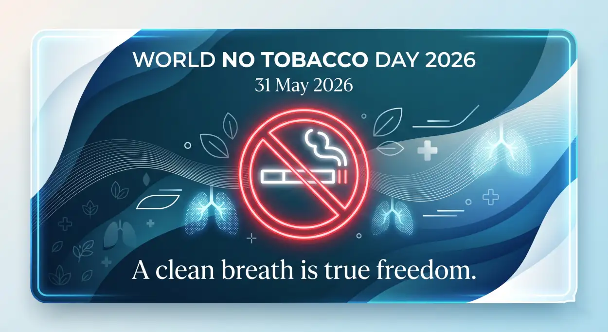 Free Download World No Tobacco Day 2026 Vector Background - High Quality World No Tobacco Day 2026 Background Image