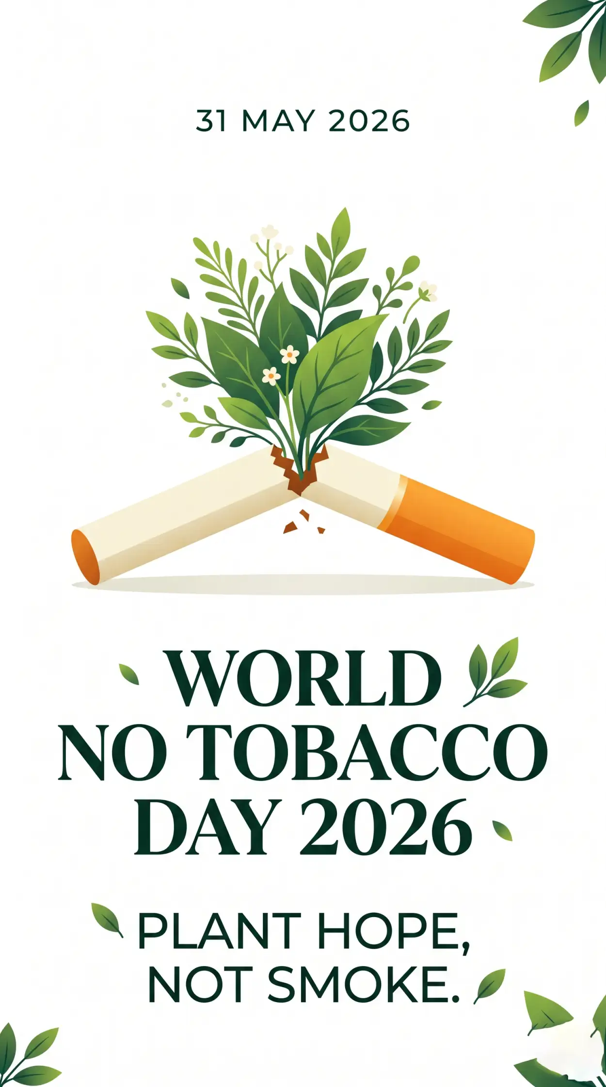 Free Download World No Tobacco Day 2026 - High Quality World No Tobacco Day 2026 Image