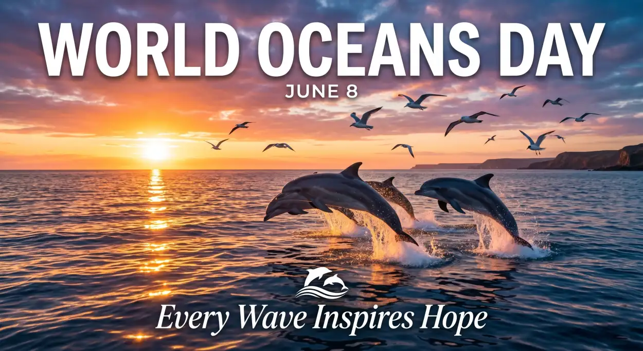Free Download World Oceans Day Educational Social Media Post - High Quality World Oceans Day Social Media Post Image