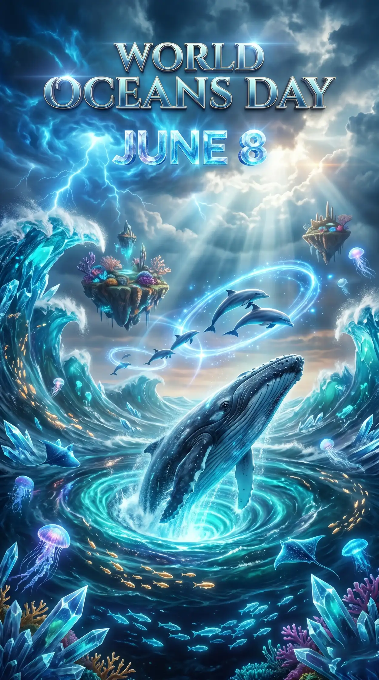 Free Download World Oceans Day Ocean Conservation Post - High Quality World Oceans Day Social Media Post Image