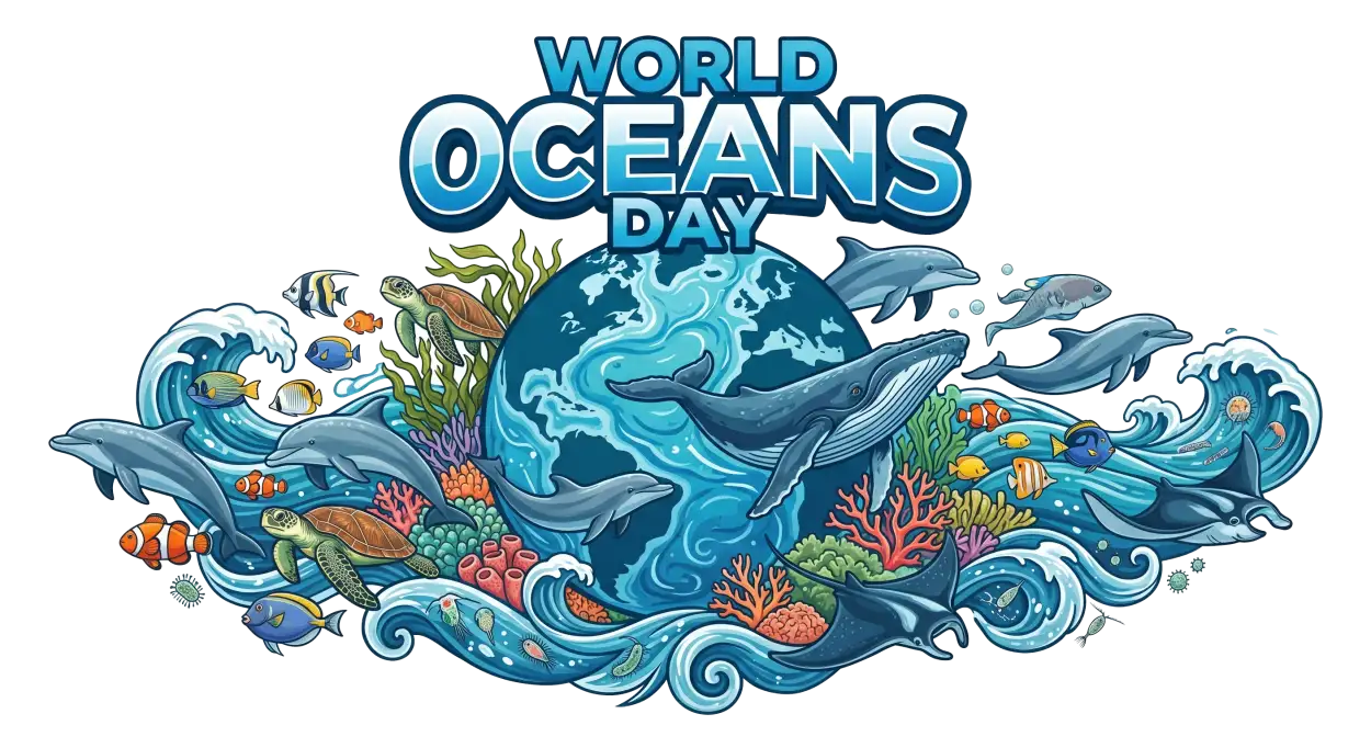 Free Download World Oceans Day Png Cartoon Ocean Design - High Quality World Oceans Day Png Transparent PNG
