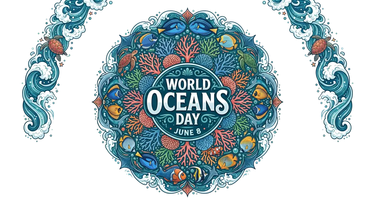 Free Download World Oceans Day Png Decorative Ocean Clipart - High Quality World Oceans Day Png Transparent PNG