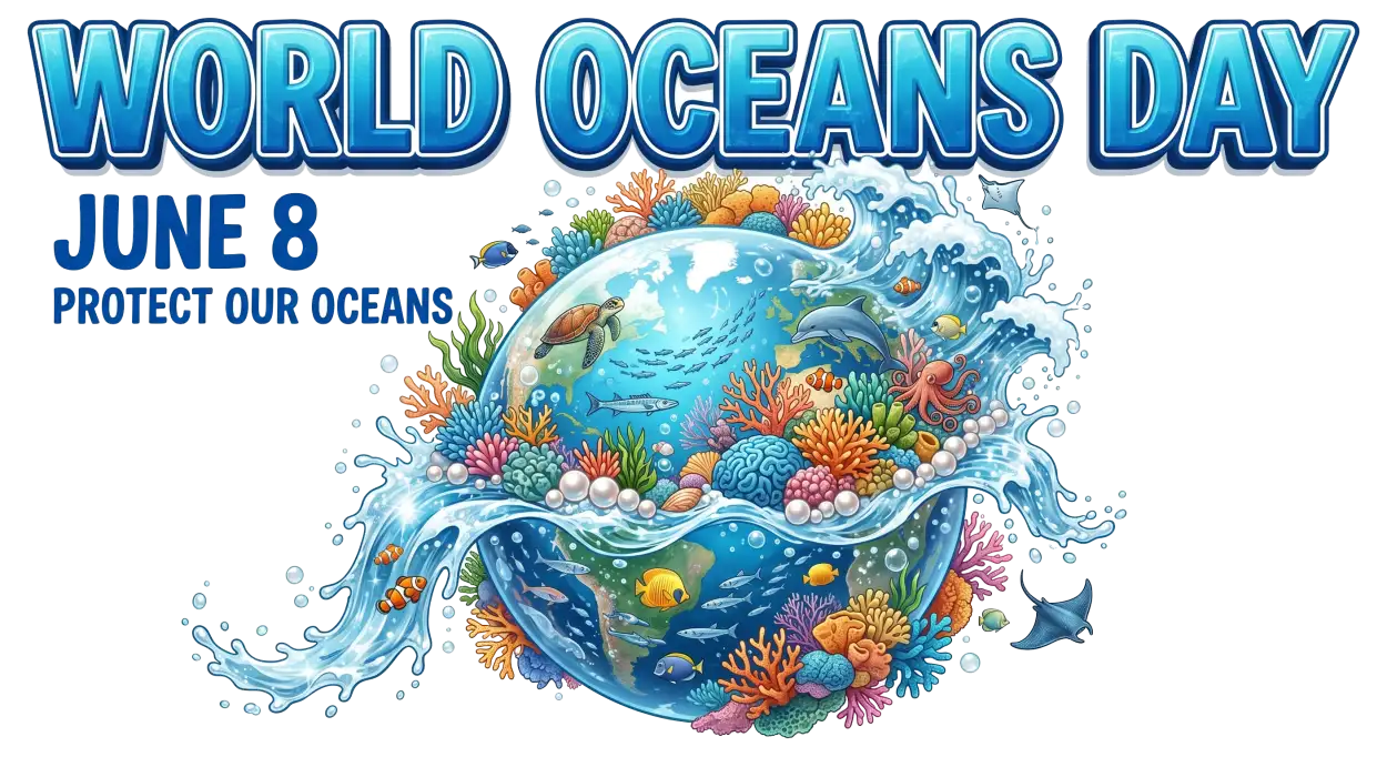 Free Download World Oceans Day Png Ocean Awareness Clipart - High Quality World Oceans Day Png Transparent PNG