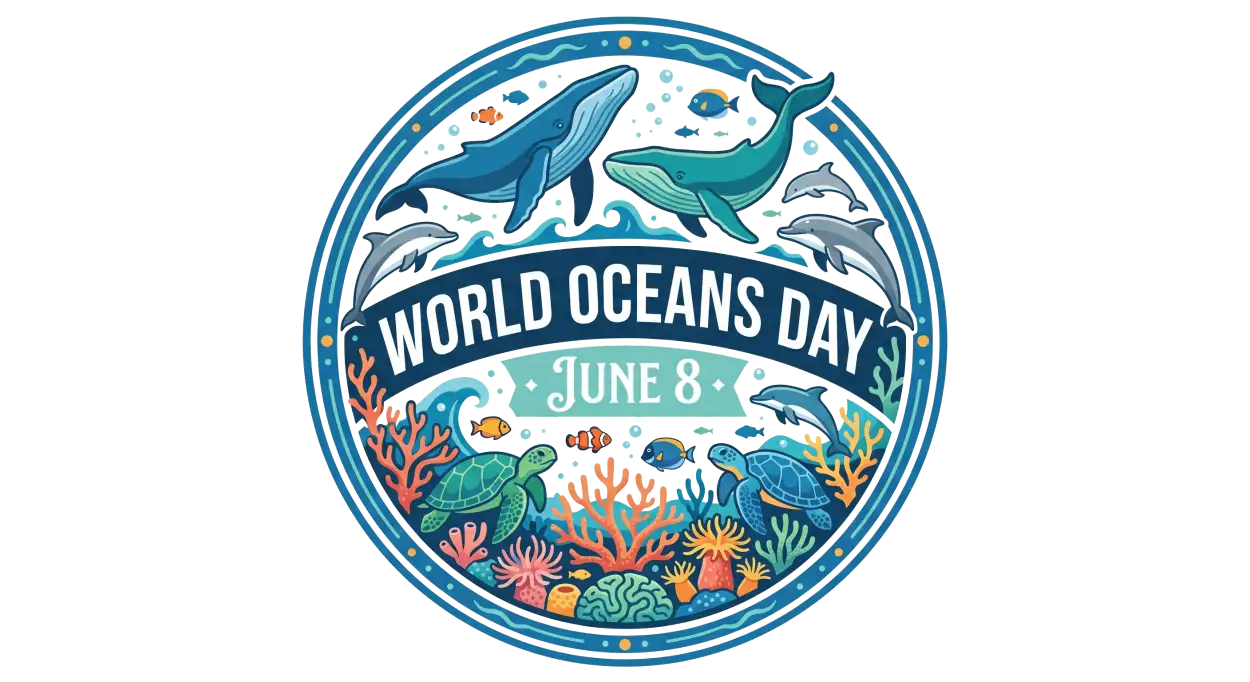 Free Download World Oceans Day Png Transparent Vector Illustration - High Quality World Oceans Day Png Transparent PNG