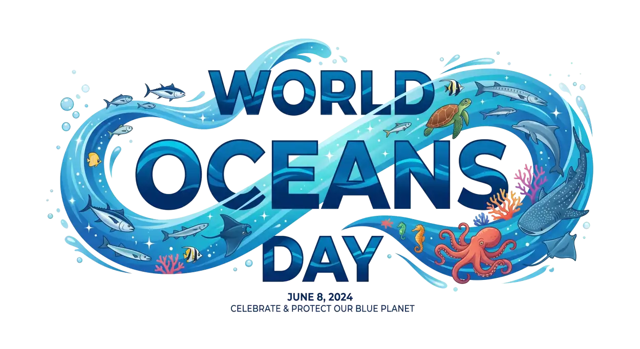 Free Download World Oceans Day Png With Blue Ocean Theme - High Quality World Oceans Day Png Transparent PNG