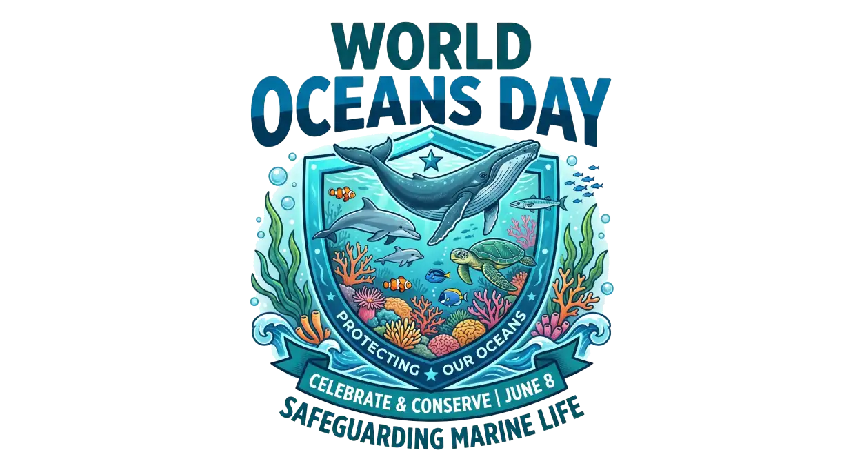 Free Download World Oceans Day Png With Sea Animals - High Quality World Oceans Day Png Transparent PNG