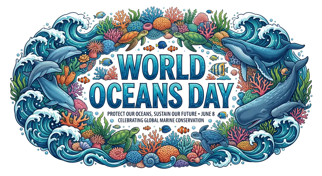 Free Download World Oceans Day Png With Sea Conservation Concept - High Quality World Oceans Day Png Transparent PNG
