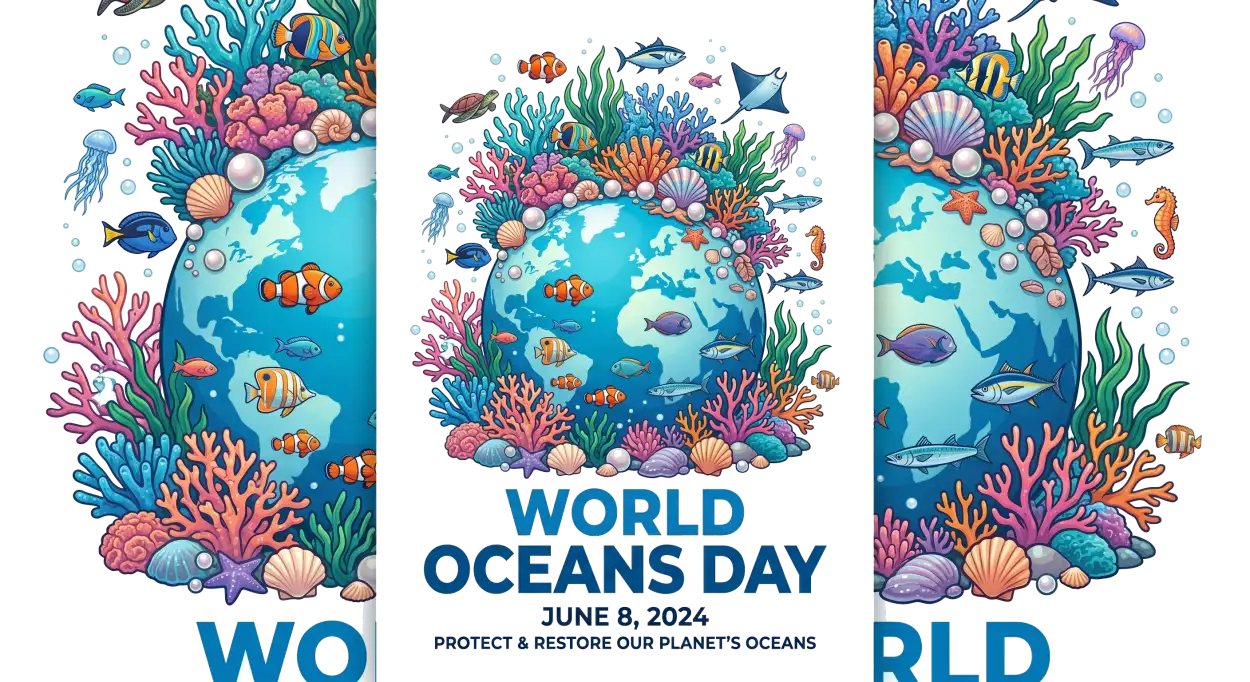 Free Download World Oceans Day Poster Png Design - High Quality World Oceans Day Png Transparent PNG