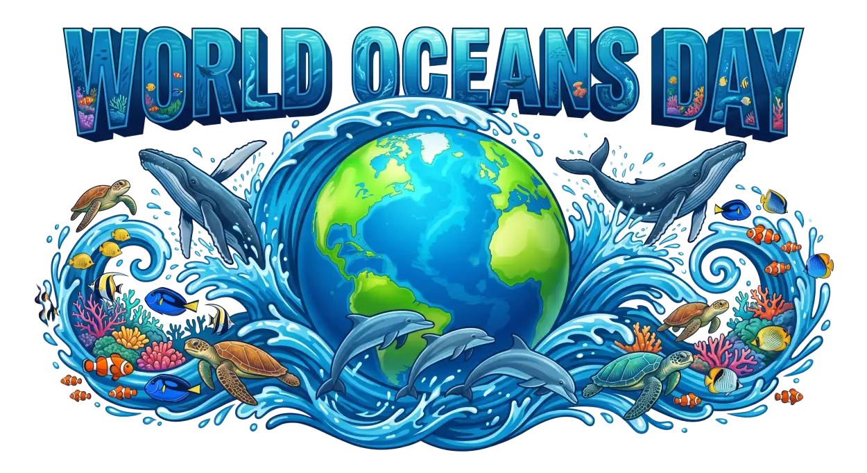 Free Download World Oceans Day Social Media Banner Png - High Quality World Oceans Day Png Transparent PNG