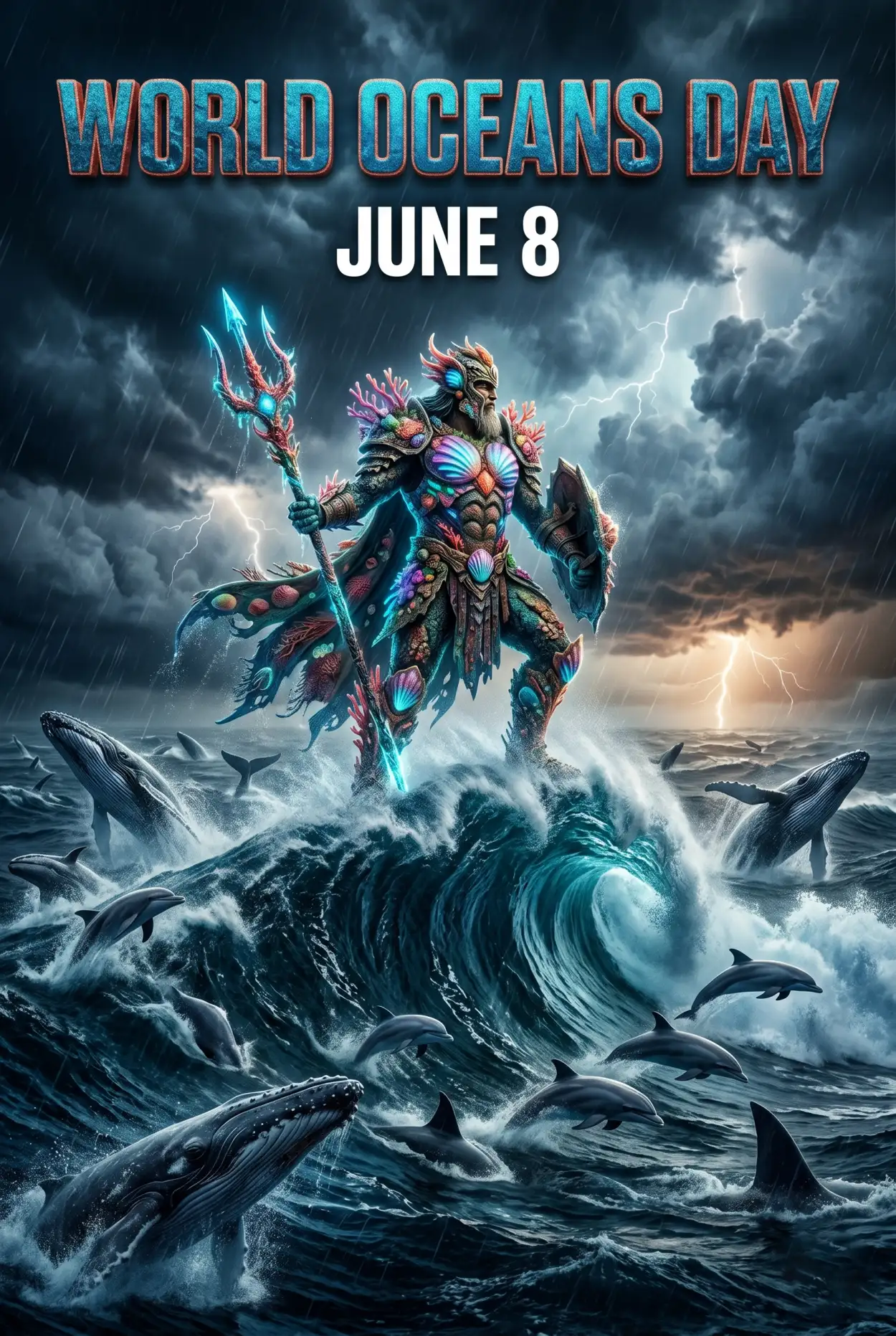 Free Download World Oceans Day Social Media Post Editable Design - High Quality World Oceans Day Social Media Post Image