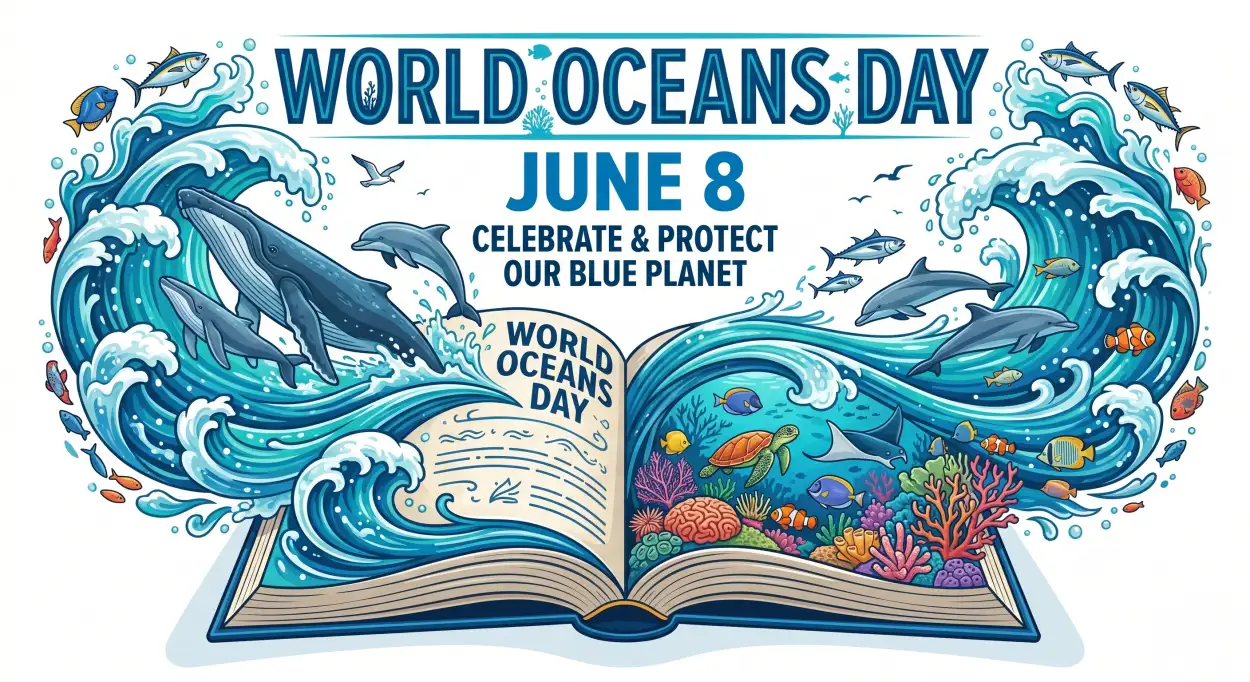 Free Download World Oceans Day Social Media Post For Content Creators - High Quality World Oceans Day Social Media Post Image