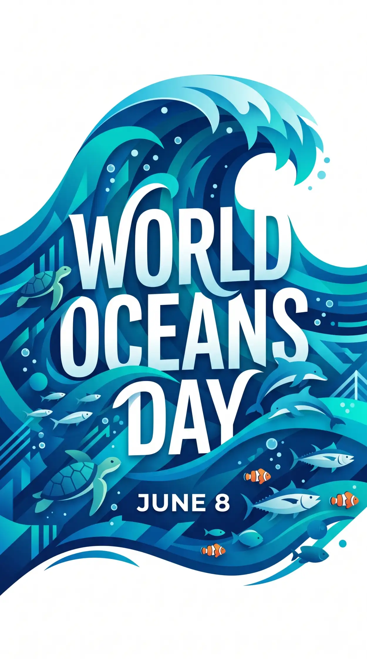 Free Download World Oceans Day Social Media Post For Youtube Community - High Quality World Oceans Day Social Media Post Background Image