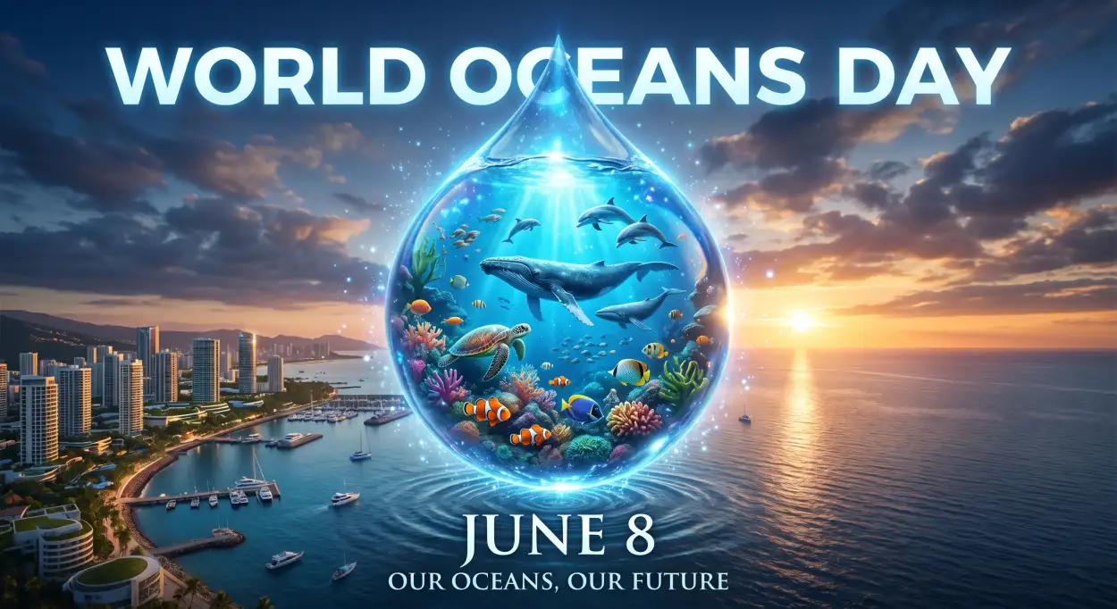 Free Download World Oceans Day Social Media Post Png - High Quality World Oceans Day Social Media Post Transparent PNG