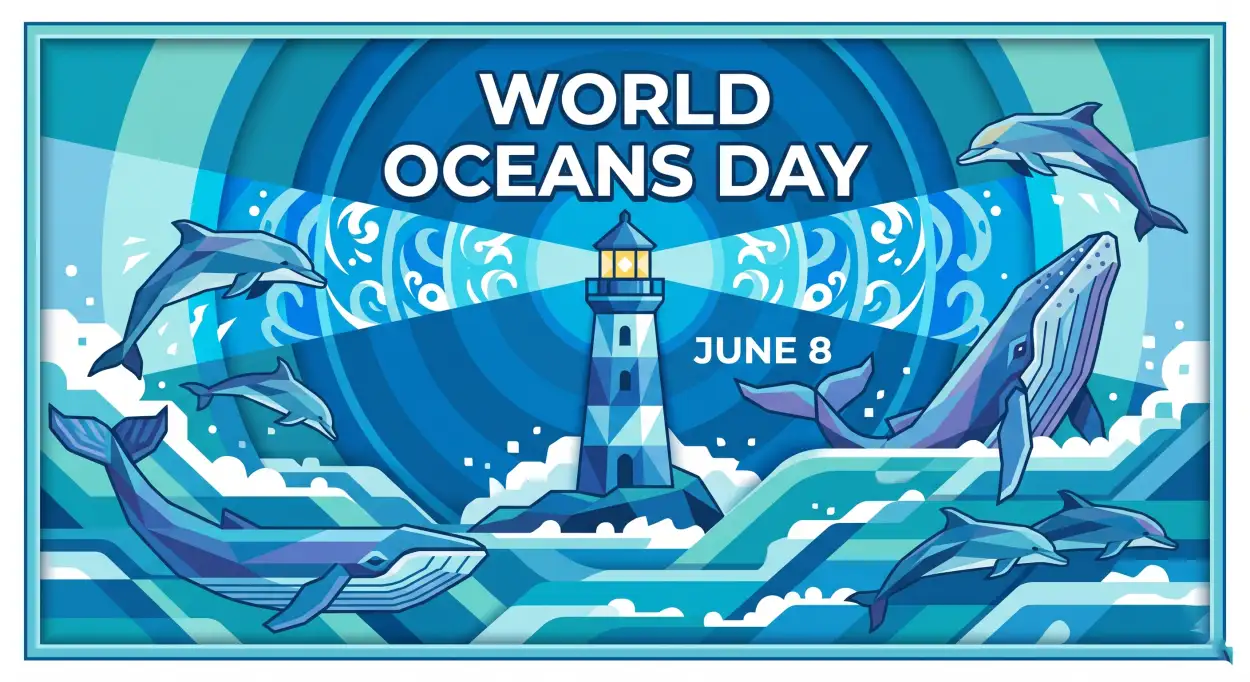 Free Download World Oceans Day Social Media Post Vector Design - High Quality World Oceans Day Social Media Post Image