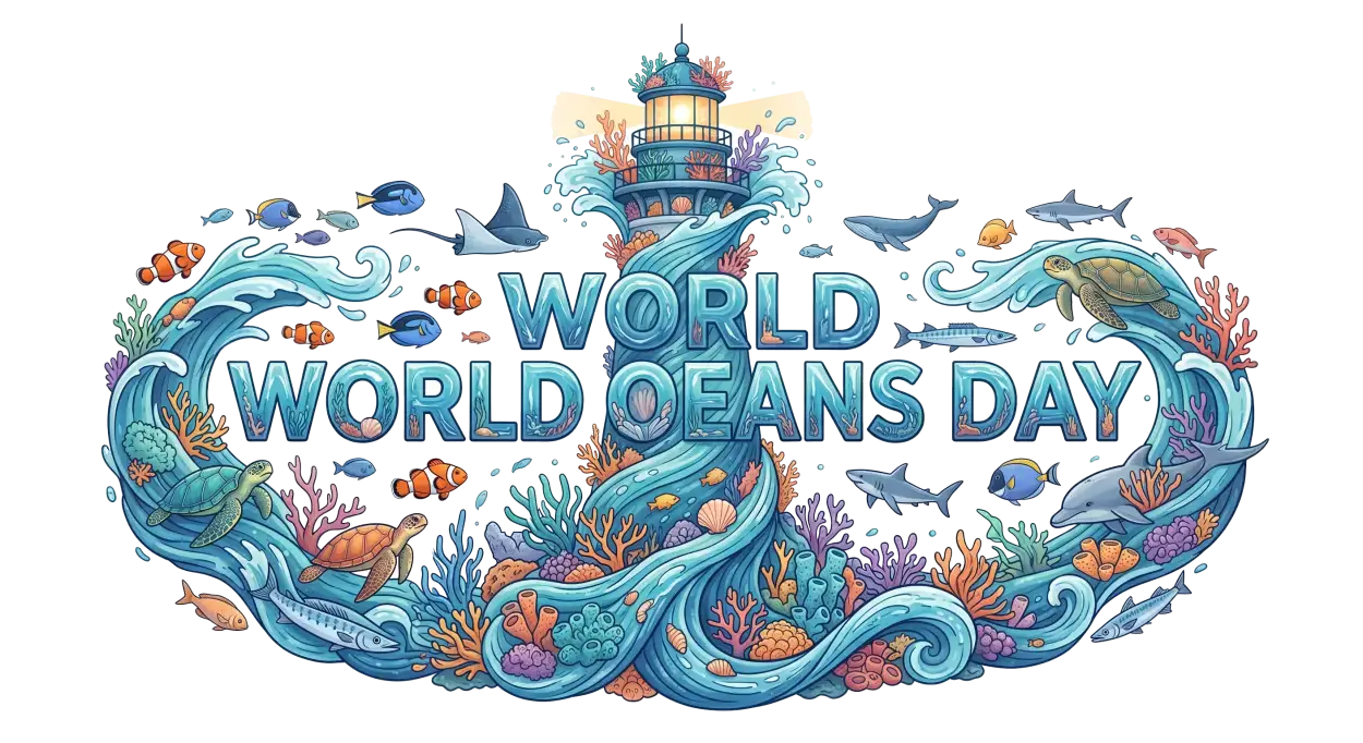 Free Download World Oceans Day Vector Png Free - High Quality World Oceans Day Png Transparent PNG