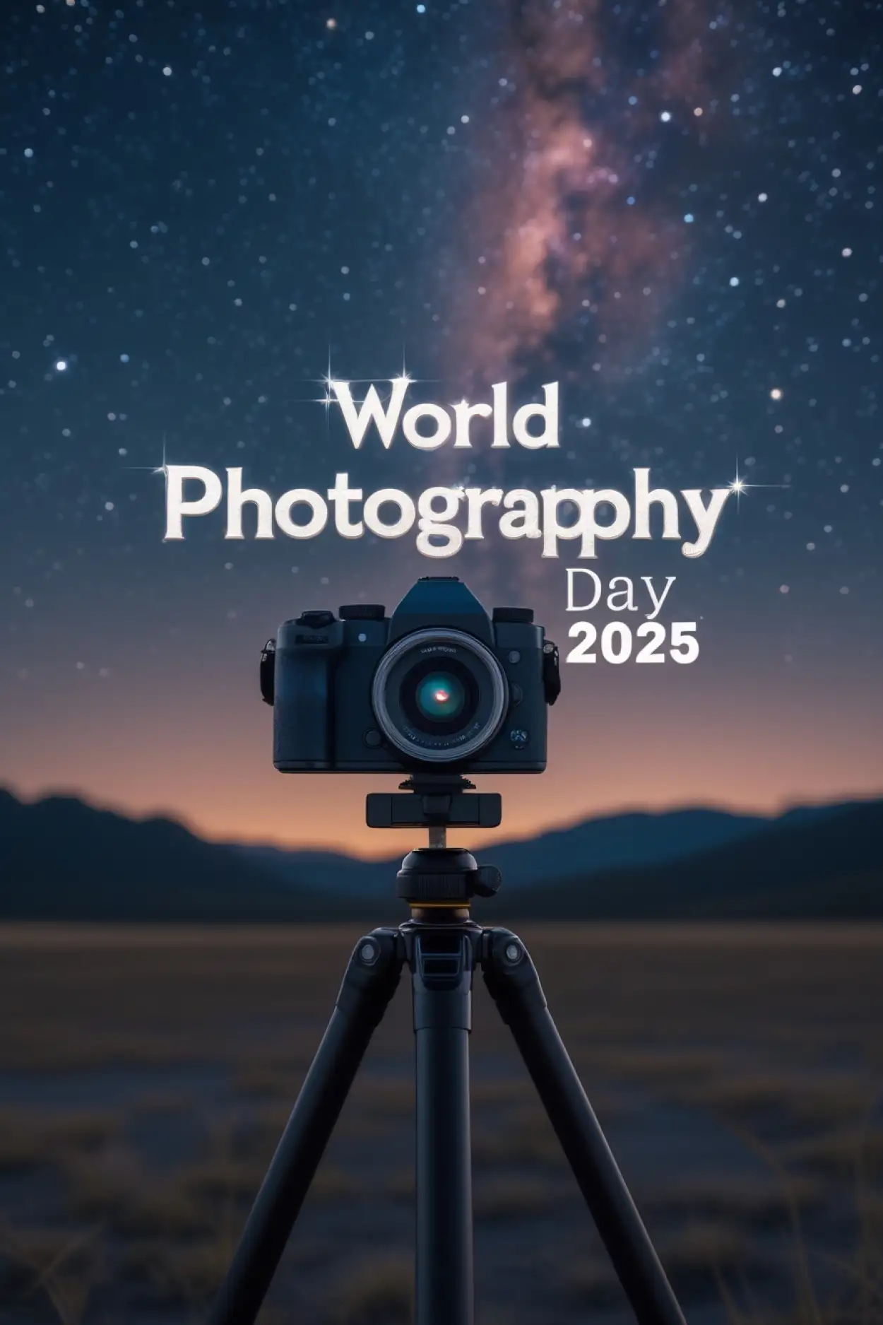 Free Download World Photography Day 2025 Timeline History In English - High Quality World Photography Day 2025 Background