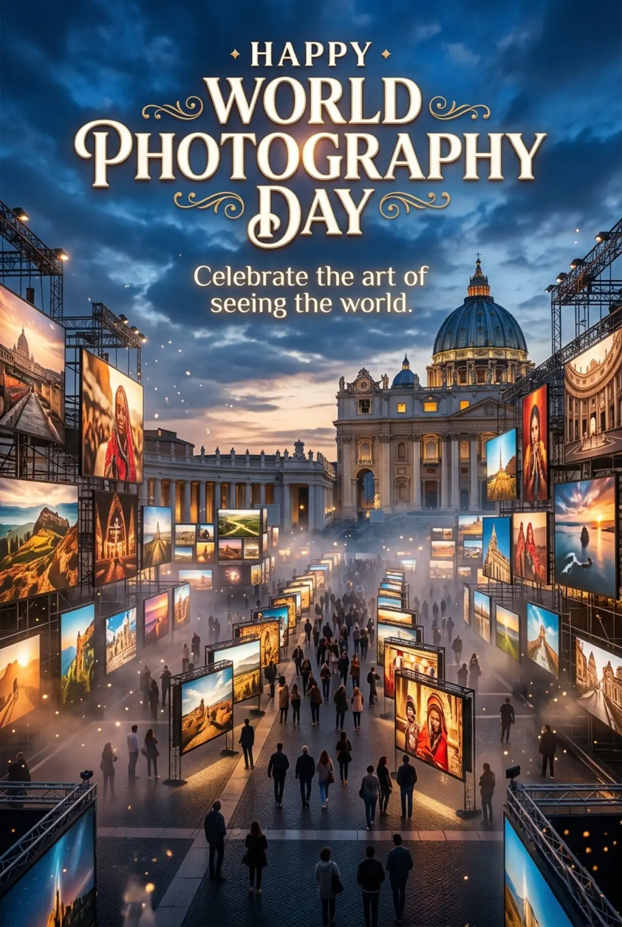 Free Download World Photography Day 2026 Artistic Photography Poster - High Quality World Photography Day 2026 Image
