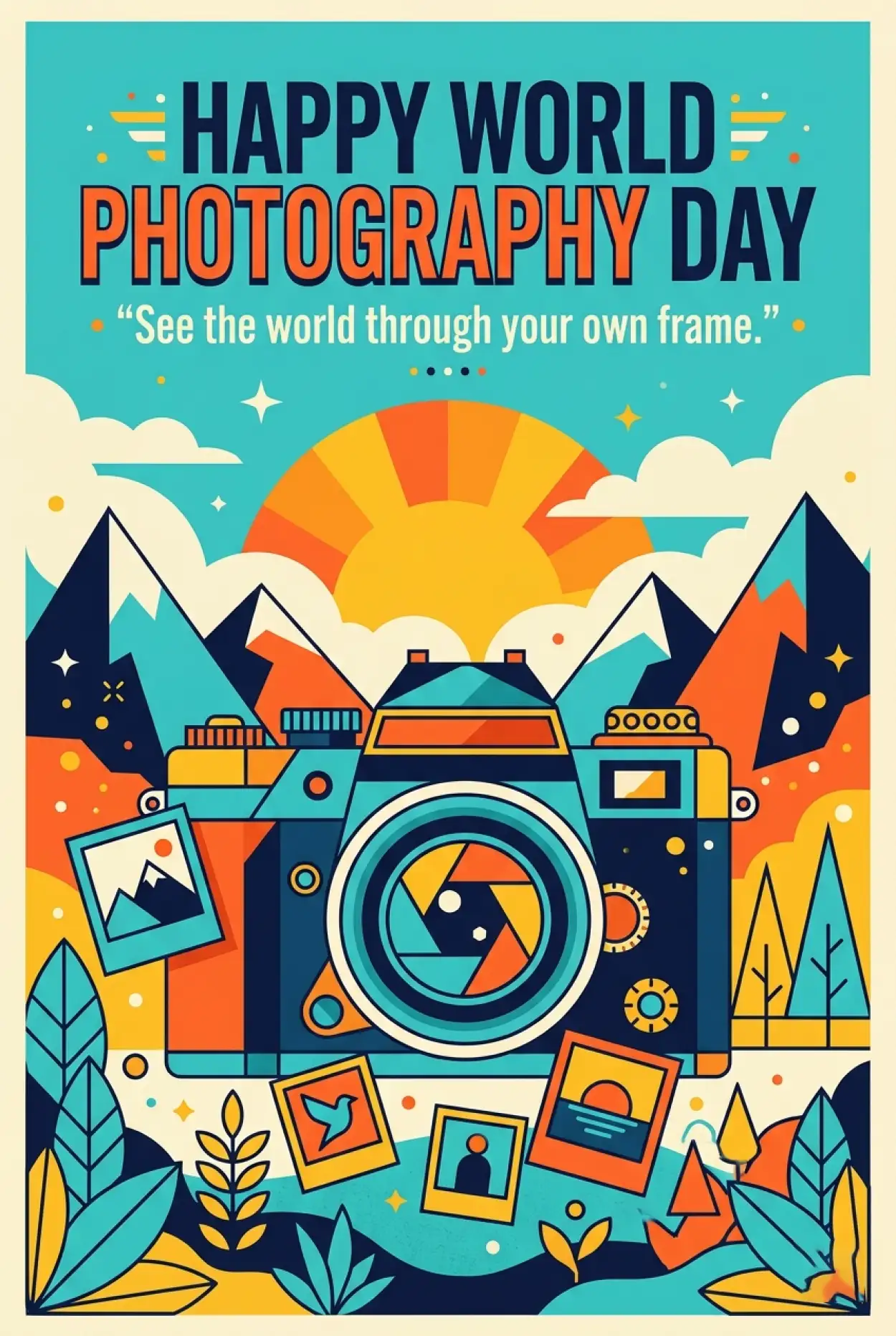 Free Download World Photography Day 2026 Creative Poster Ideas - High Quality World Photography Day 2026 Image