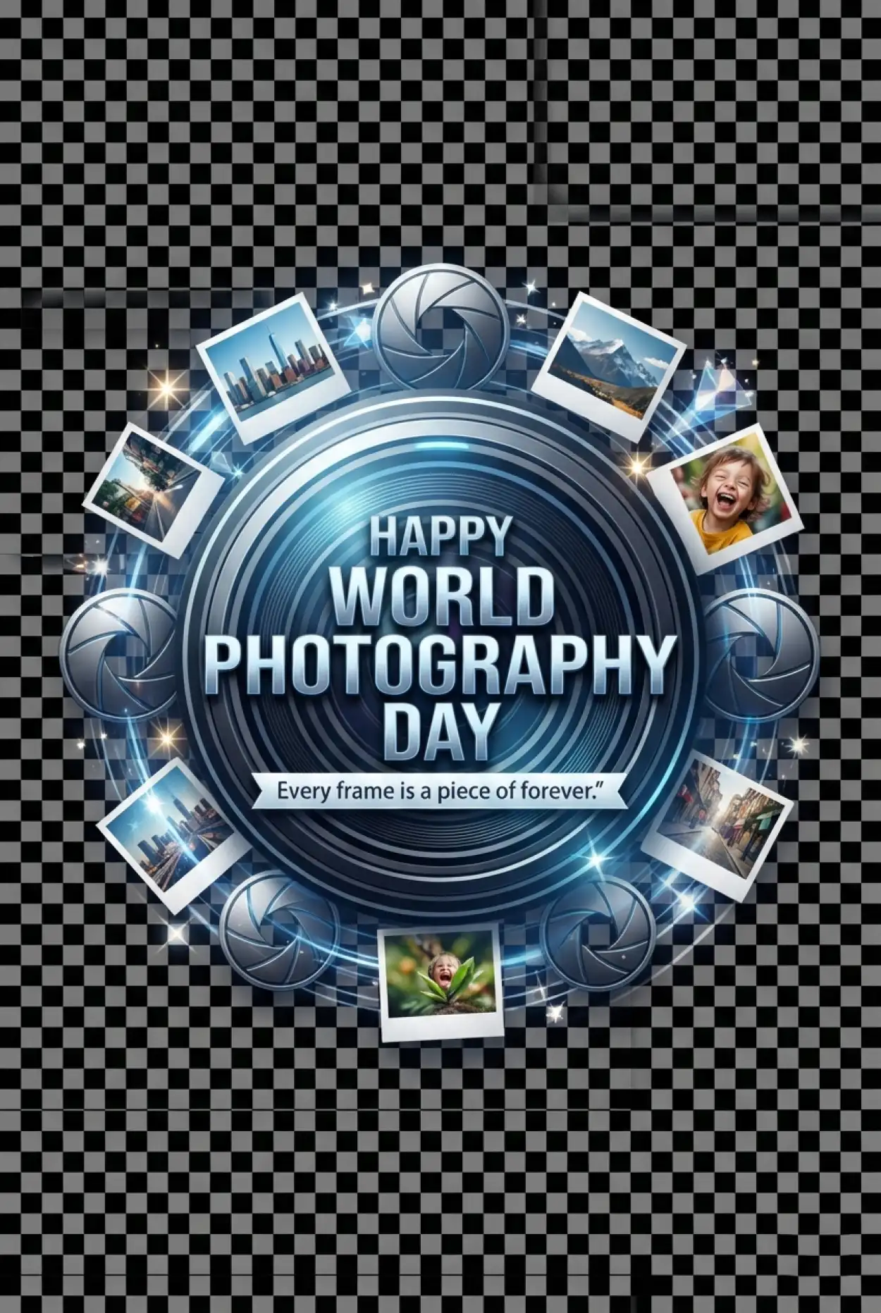 Free Download World Photography Day 2026 Design Png - High Quality World Photography Day 2026 Transparent PNG