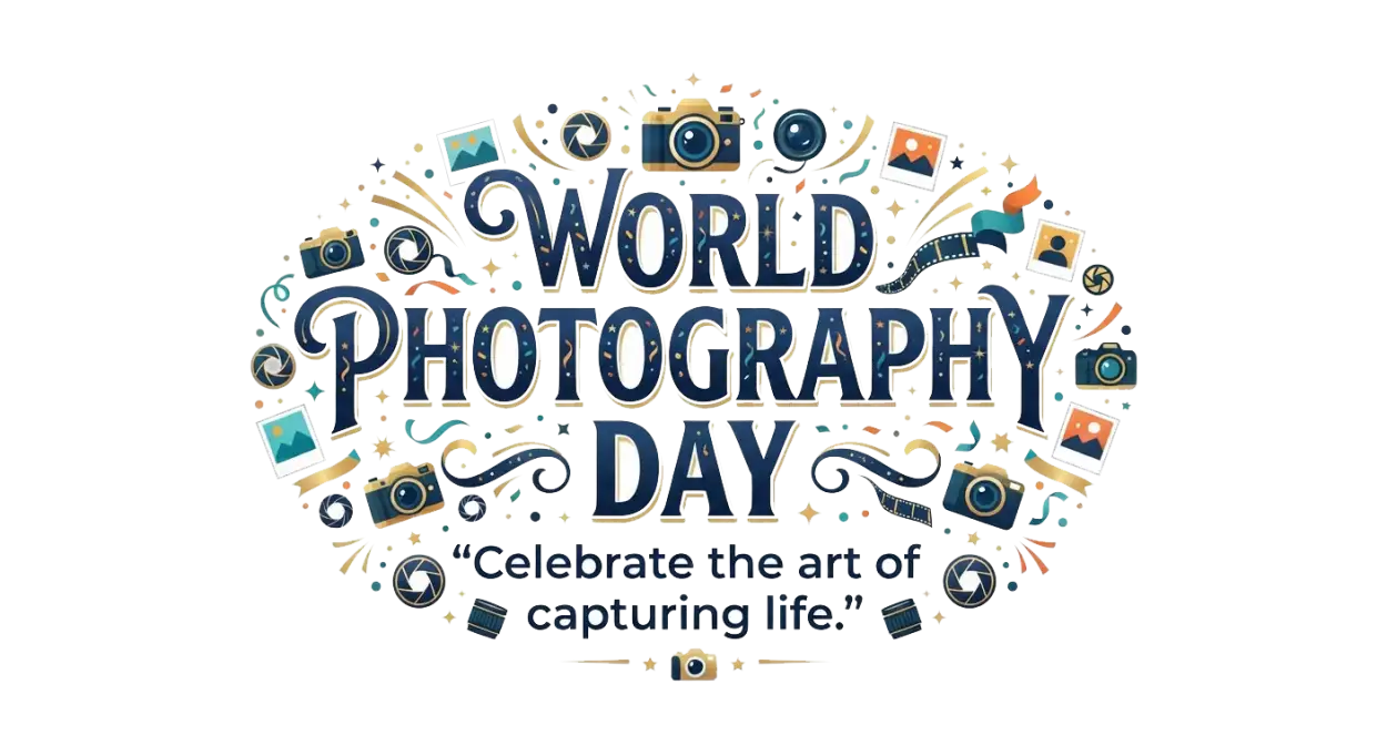 Free Download World Photography Day Celebration Poster Png - High Quality World Photography Day Png Transparent PNG