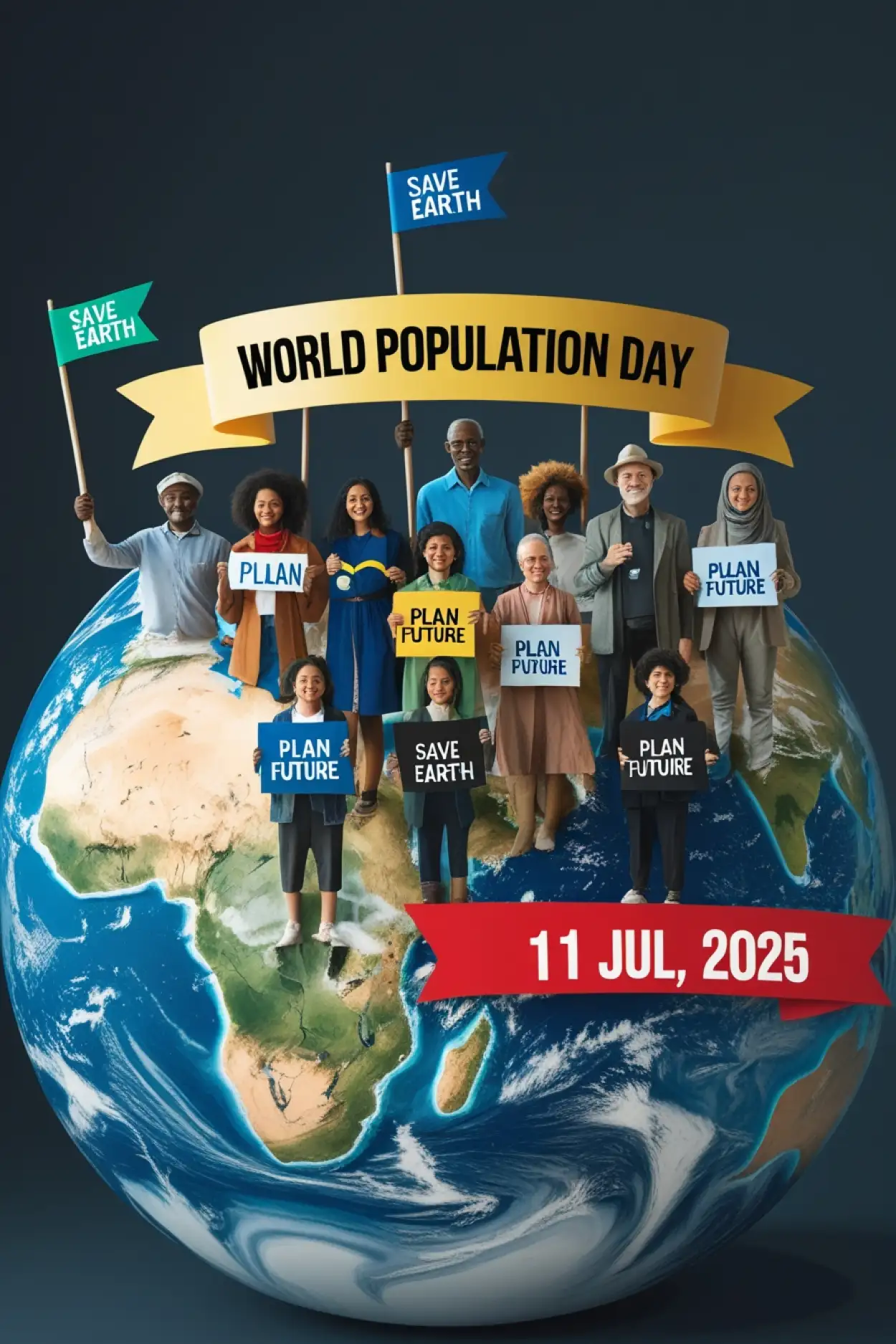 Free Download World Population Day Chart For School Project - High Quality World Population Day Background