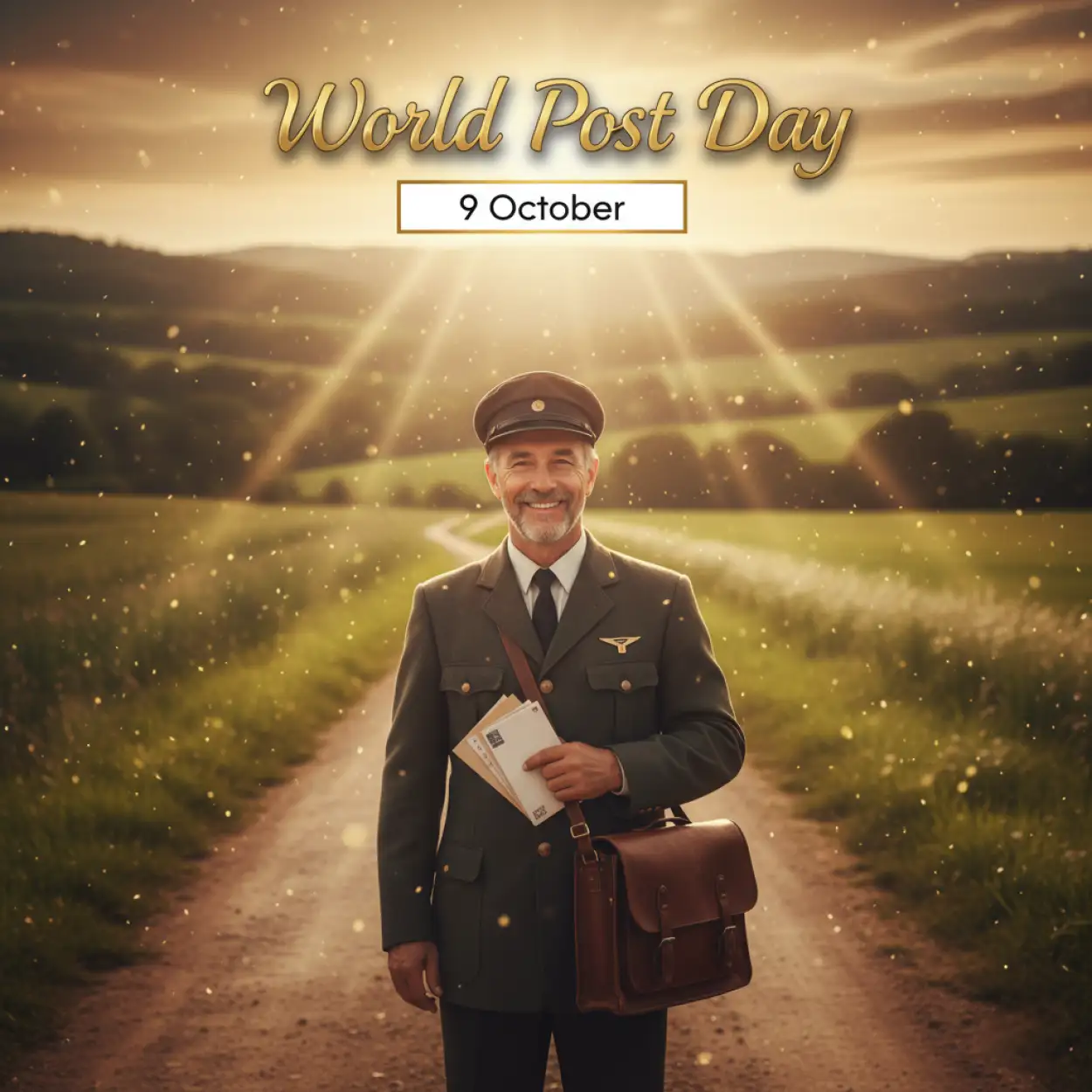 Free Download World Post Day 2025 Theme Poster Design - High Quality World Post Day Background