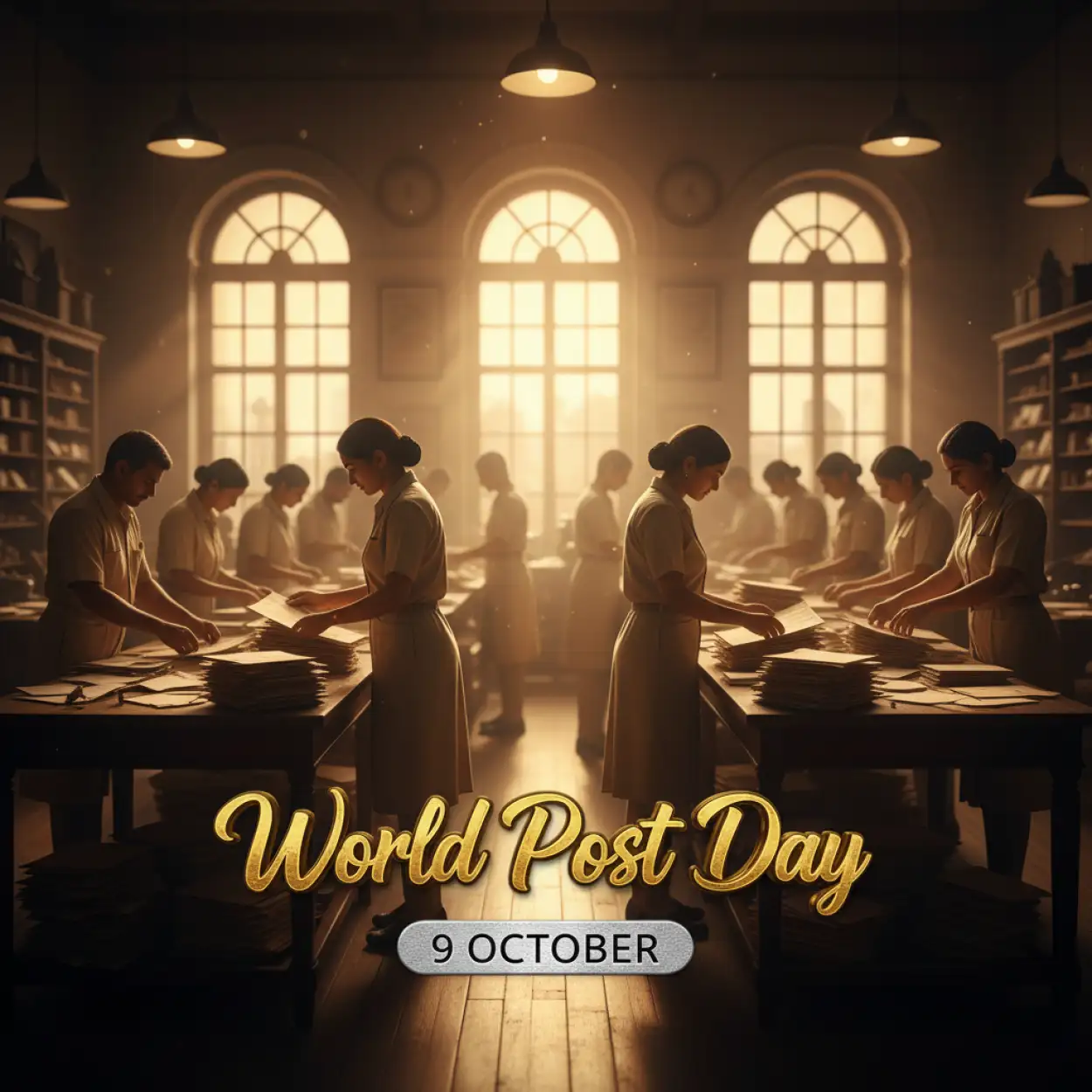 Free Download Creative World Post Day Banner Ideas - High Quality World Post Day Background