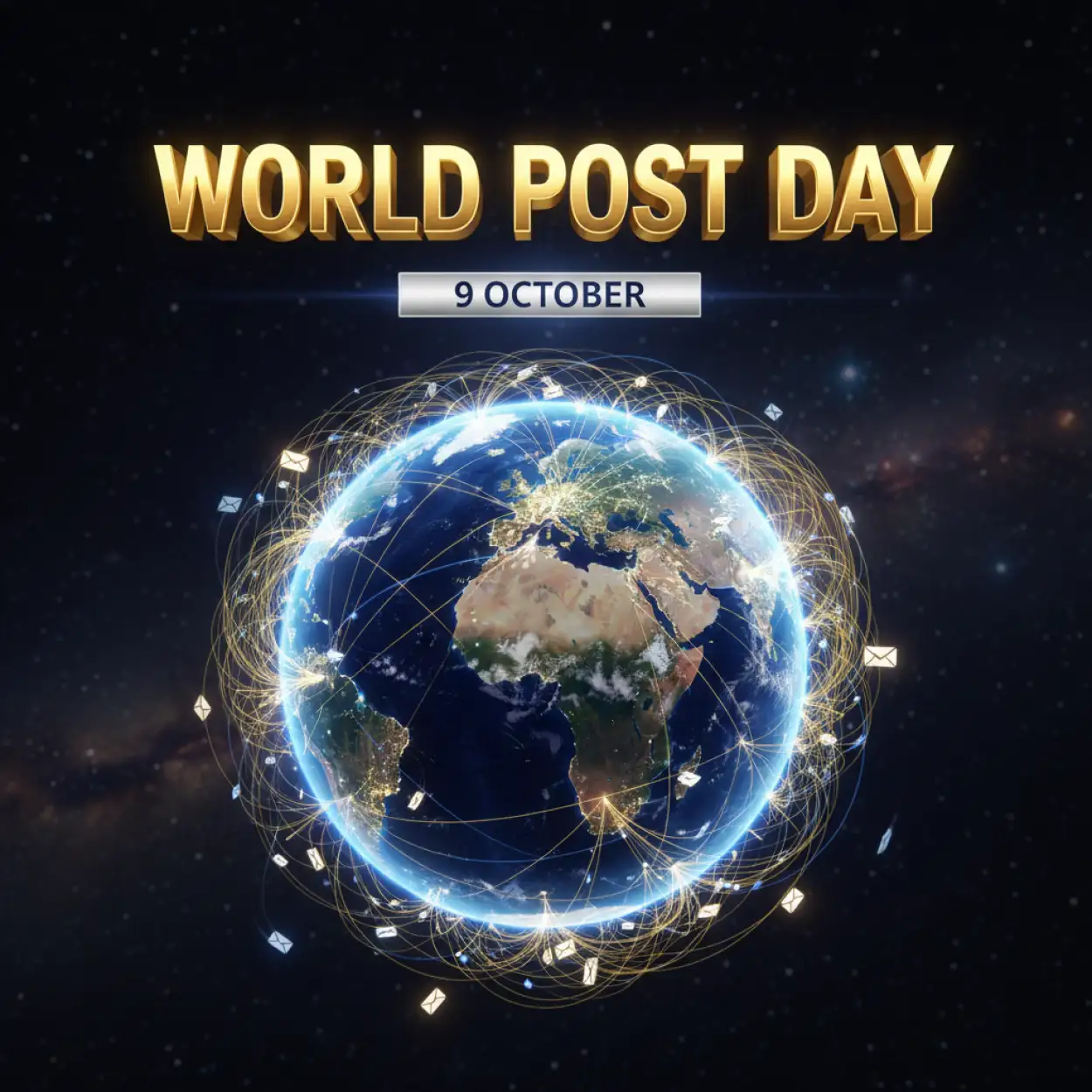 Free Download World Post Day Slogan In English - High Quality World Post Day Image
