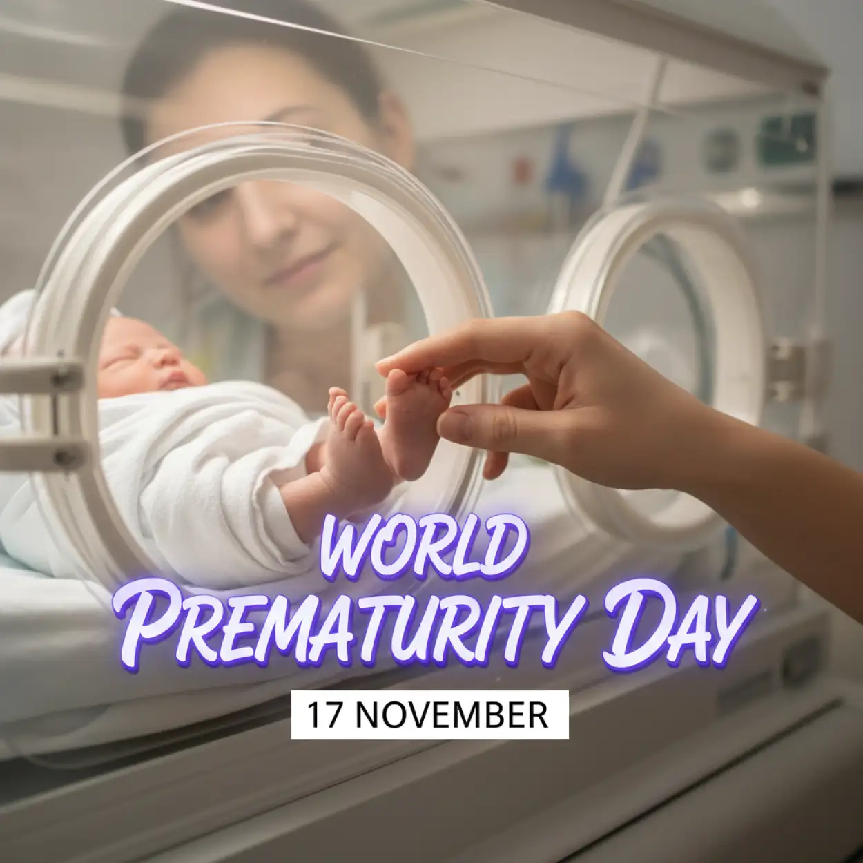 Free Download World Prematurity Day Awareness Poster For Hospital NICU Department - High Quality World Prematurity Day Background
