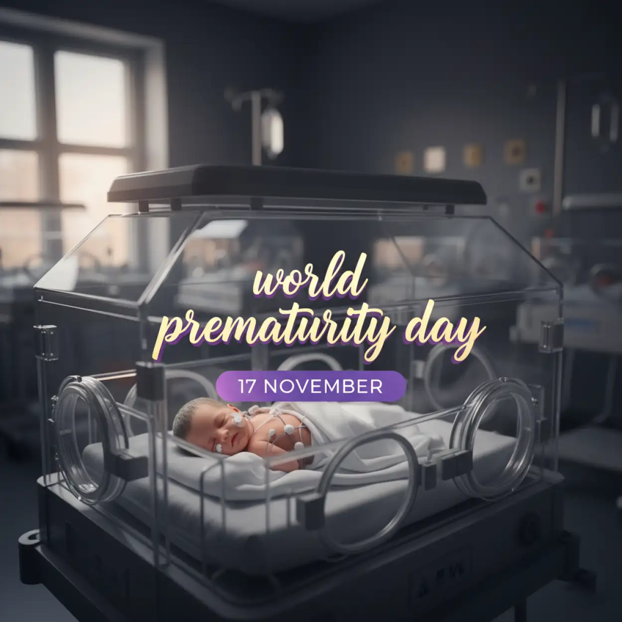 Free Download World Prematurity Day Editable PSD Template - High Quality World Prematurity Day Image