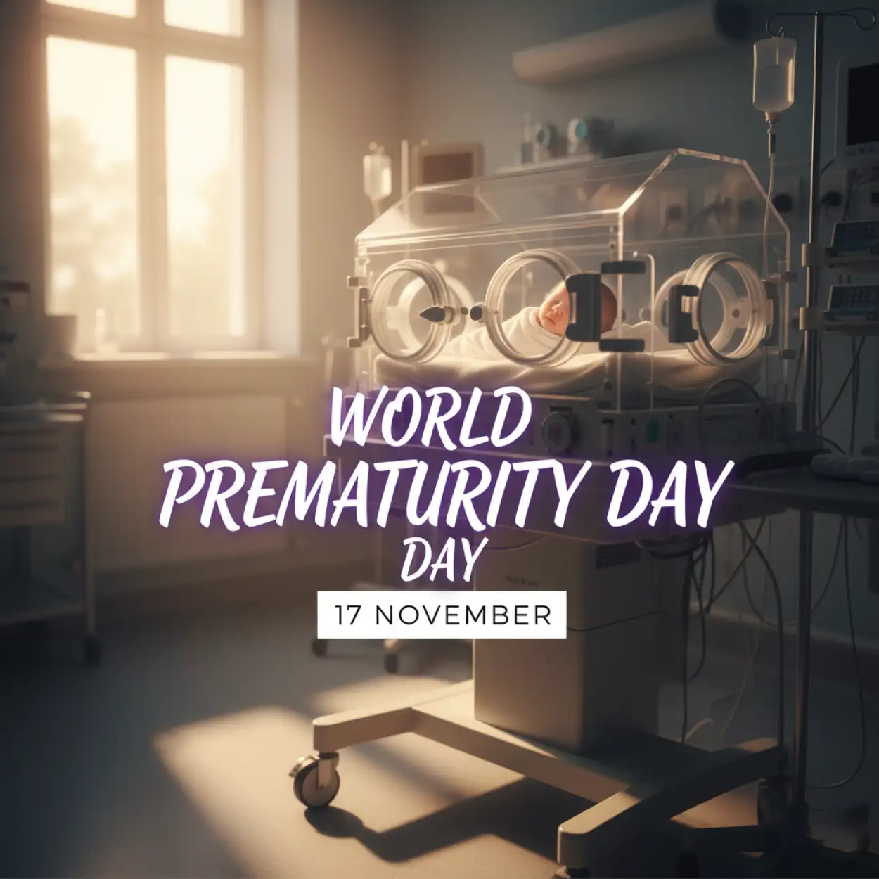 Free Download World Prematurity Day Vector Art Purple Ribbon - High Quality World Prematurity Day Image