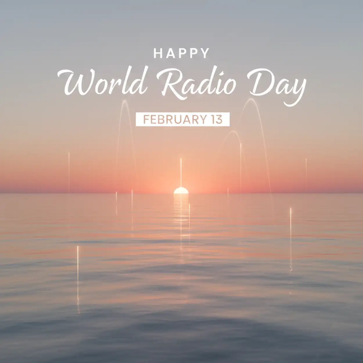 Free Download World Radio Day Canva Template Ideas - High Quality World Radio Day Background