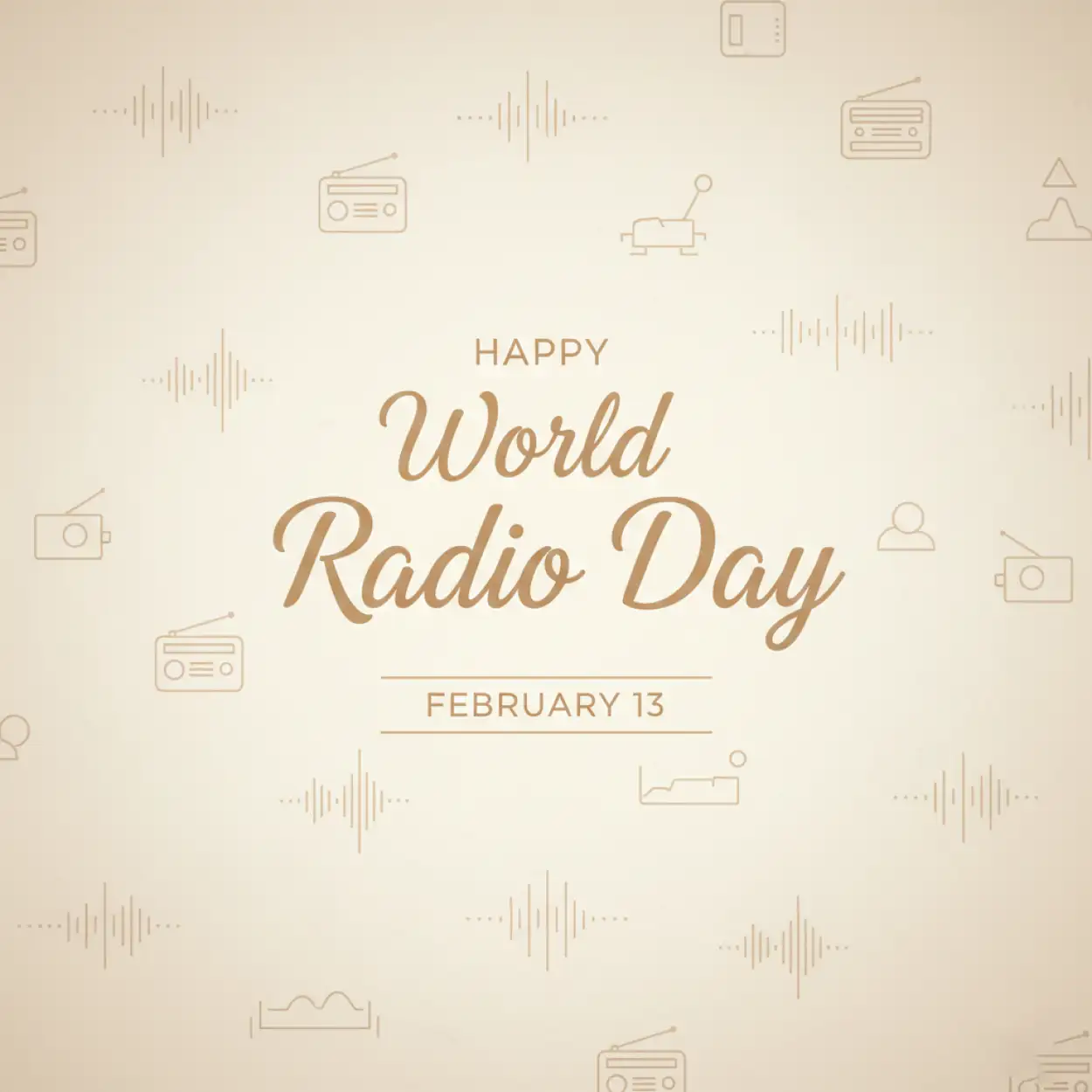 Free Download World Radio Day Digital Marketing Ideas - High Quality World Radio Day Background