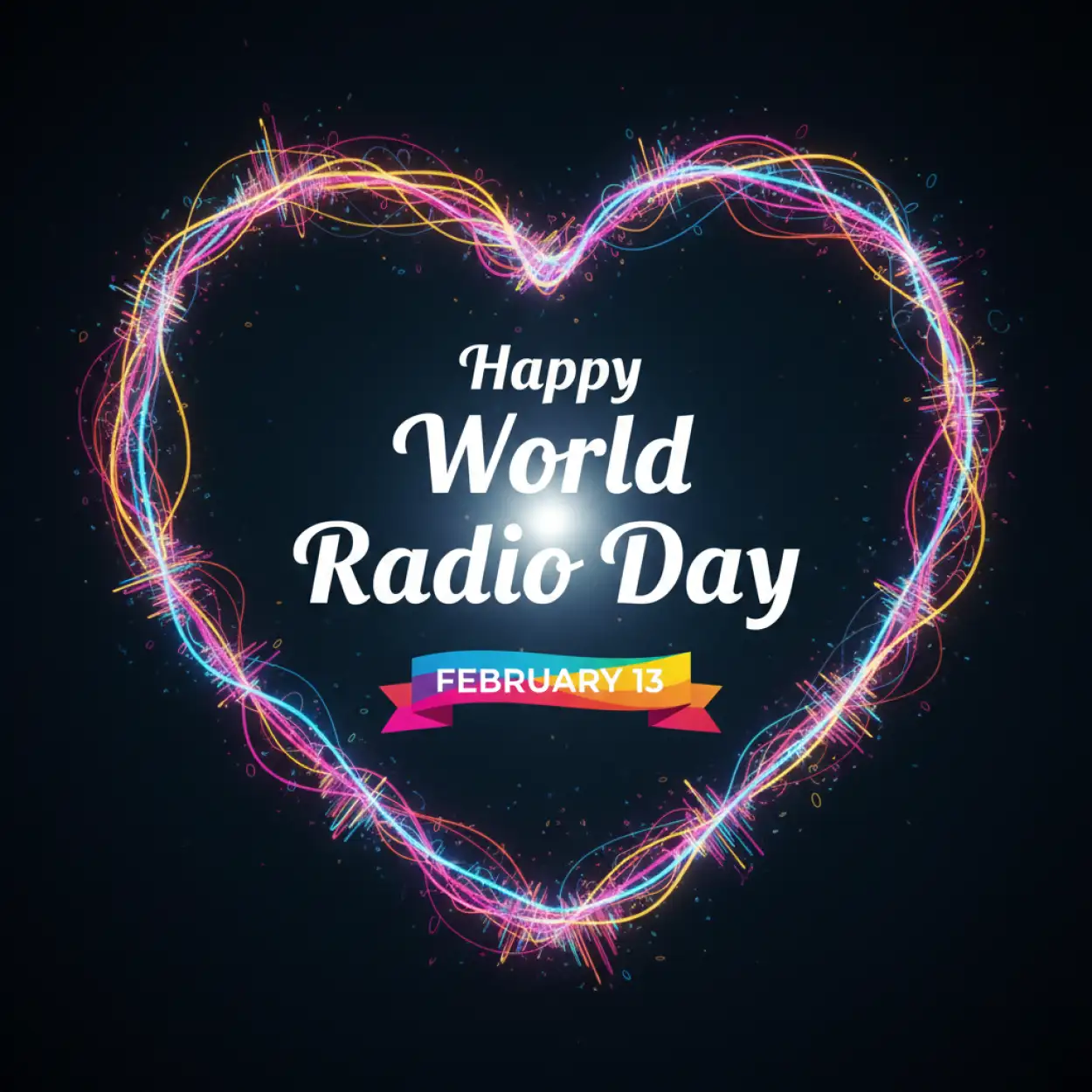 Free Download World Radio Day Fm Radio Promotion Post - High Quality World Radio Day Background