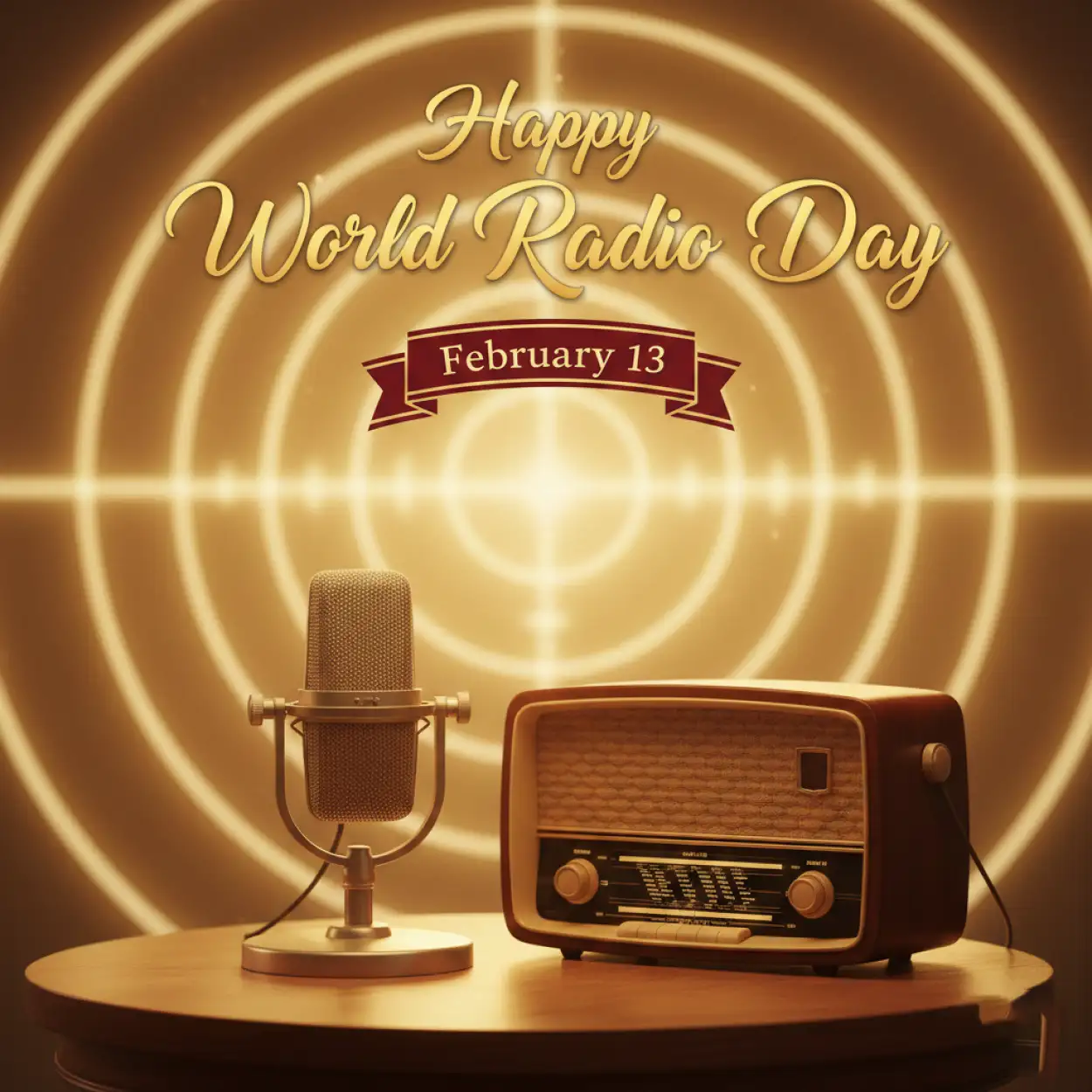 Free Download World Radio Day For School Assembly - High Quality World Radio Day Background