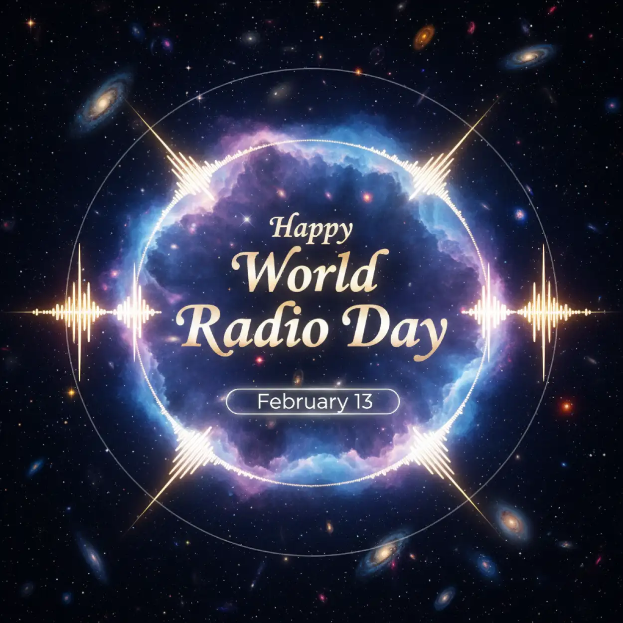 Free Download World Radio Day Hd Banner Template - High Quality World Radio Day Background