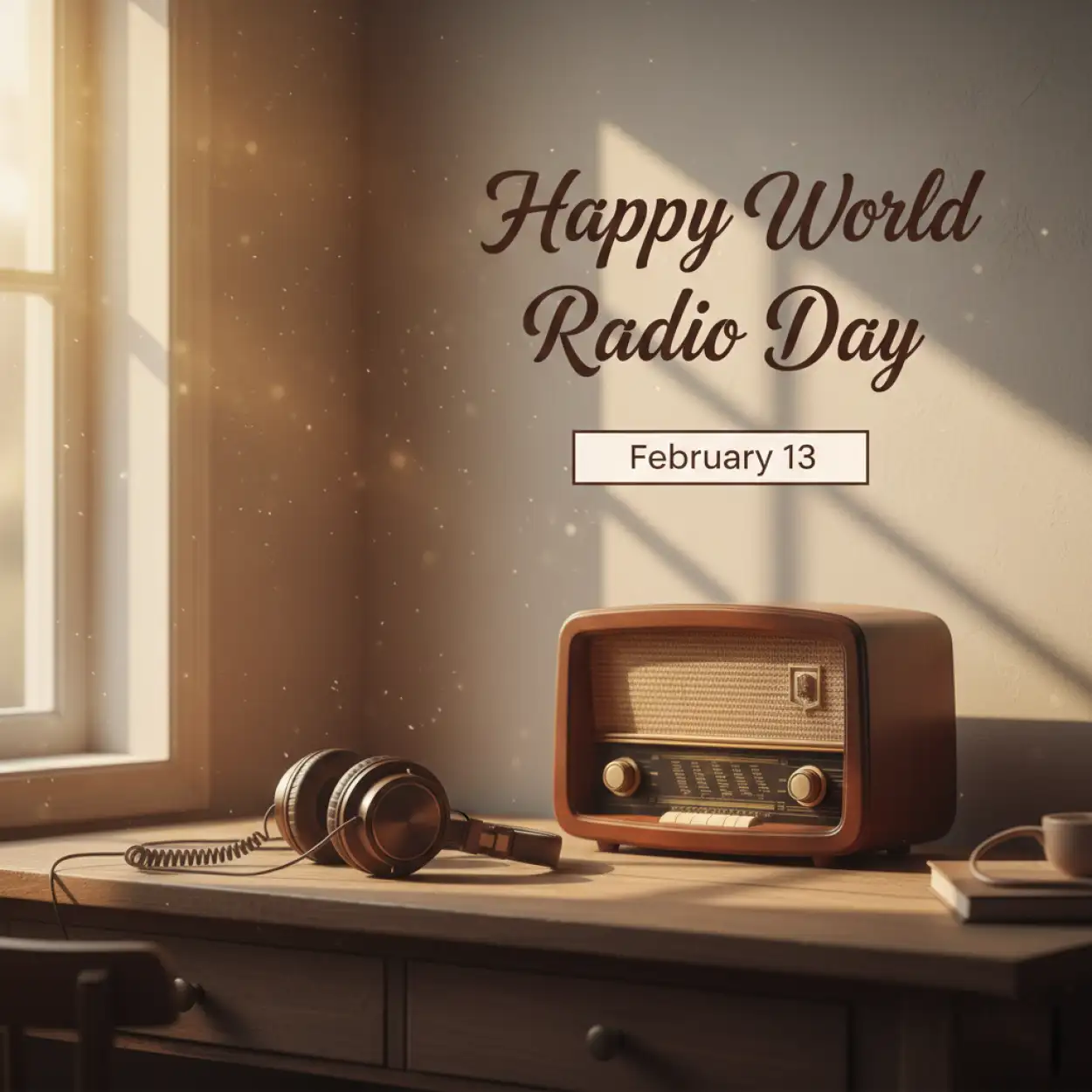 Free Download World Radio Day Modern Radio Background - High Quality World Radio Day Background