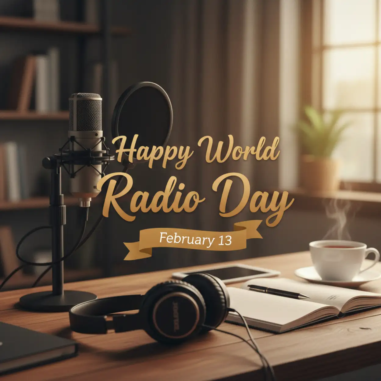 Free Download World Radio Day Motivational Quotes - High Quality World Radio Day Background