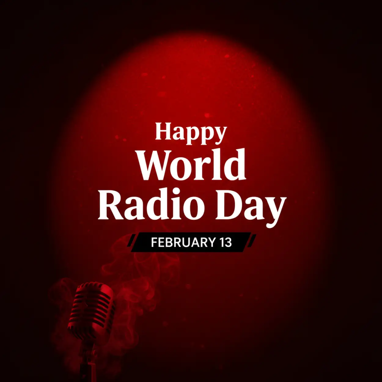 Free Download World Radio Day Theme Based Poster - High Quality World Radio Day Background