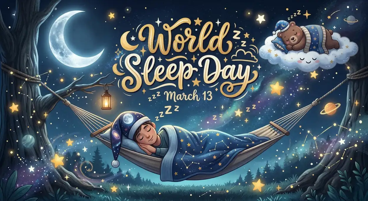 Free Download World Sleep Day Awareness Poster For School - High Quality World Sleep Day Image