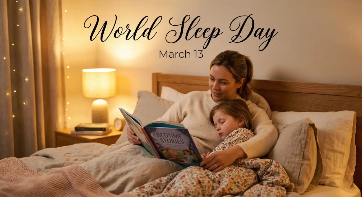 Free Download World Sleep Day Educational Sleep Awareness Message - High Quality World Sleep Day Image