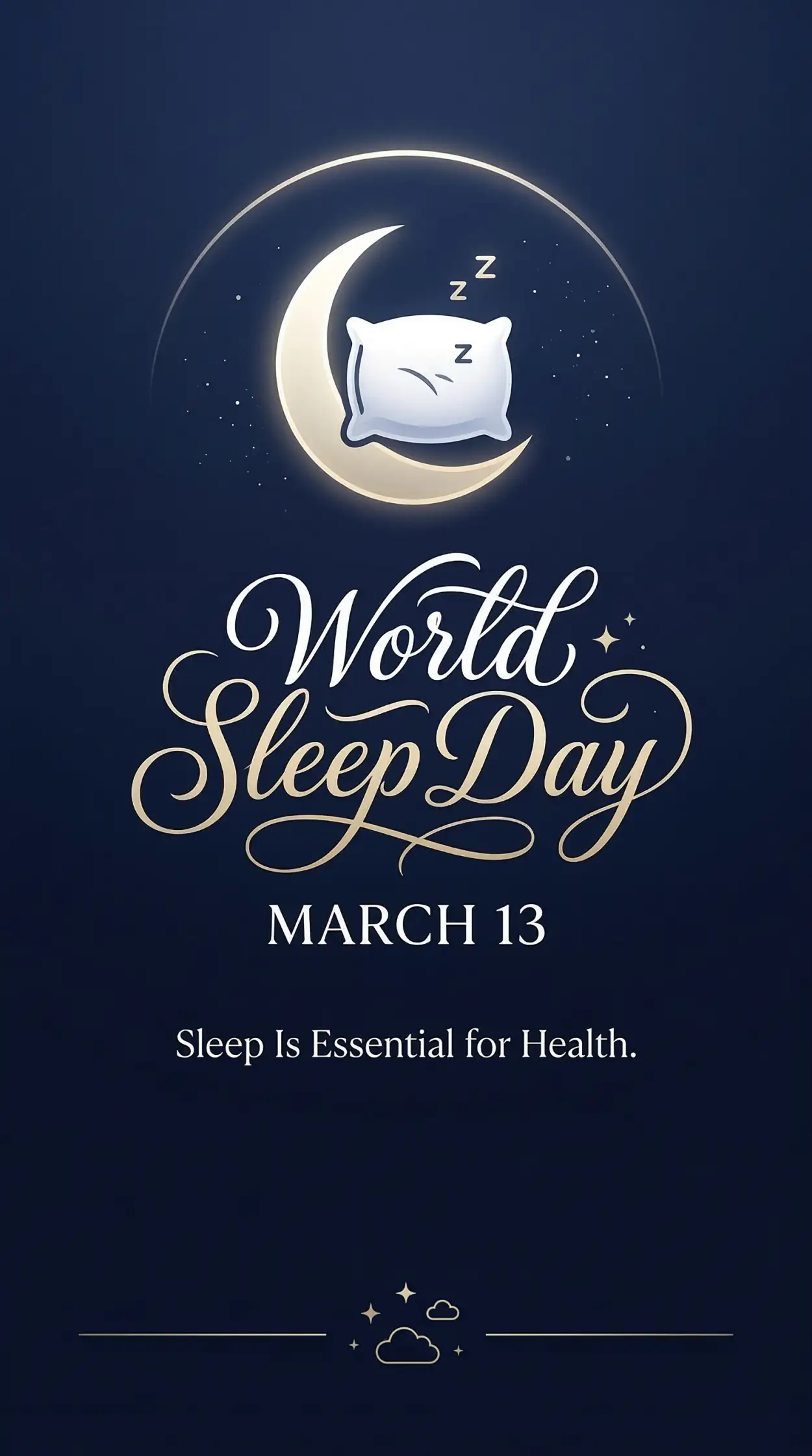 Free Download World Sleep Day Health Awareness Poster Design - High Quality World Sleep Day Image