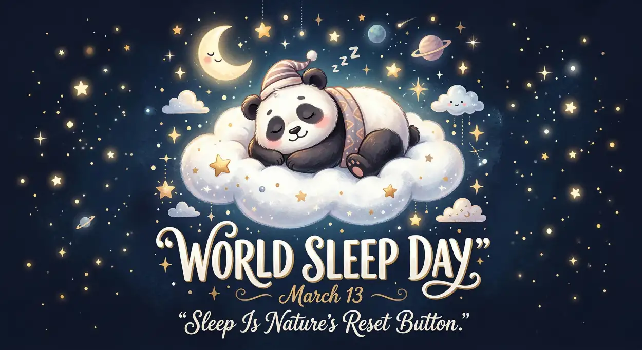 Free Download World Sleep Day Motivational Sleep Message - High Quality World Sleep Day Image