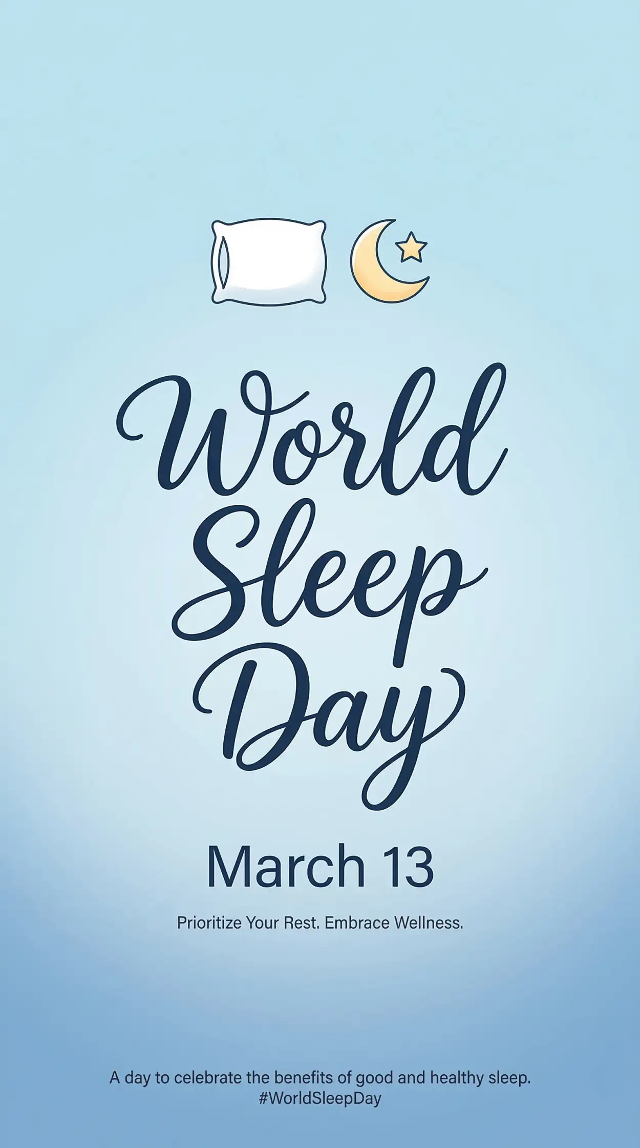 Free Download World Sleep Day Poster For Social Media - High Quality World Sleep Day Image